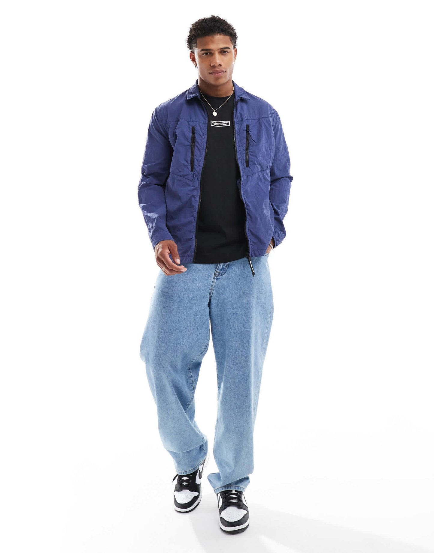 Marshall Artist nova overshirt in blue - ASOS Sample Sale EU Store