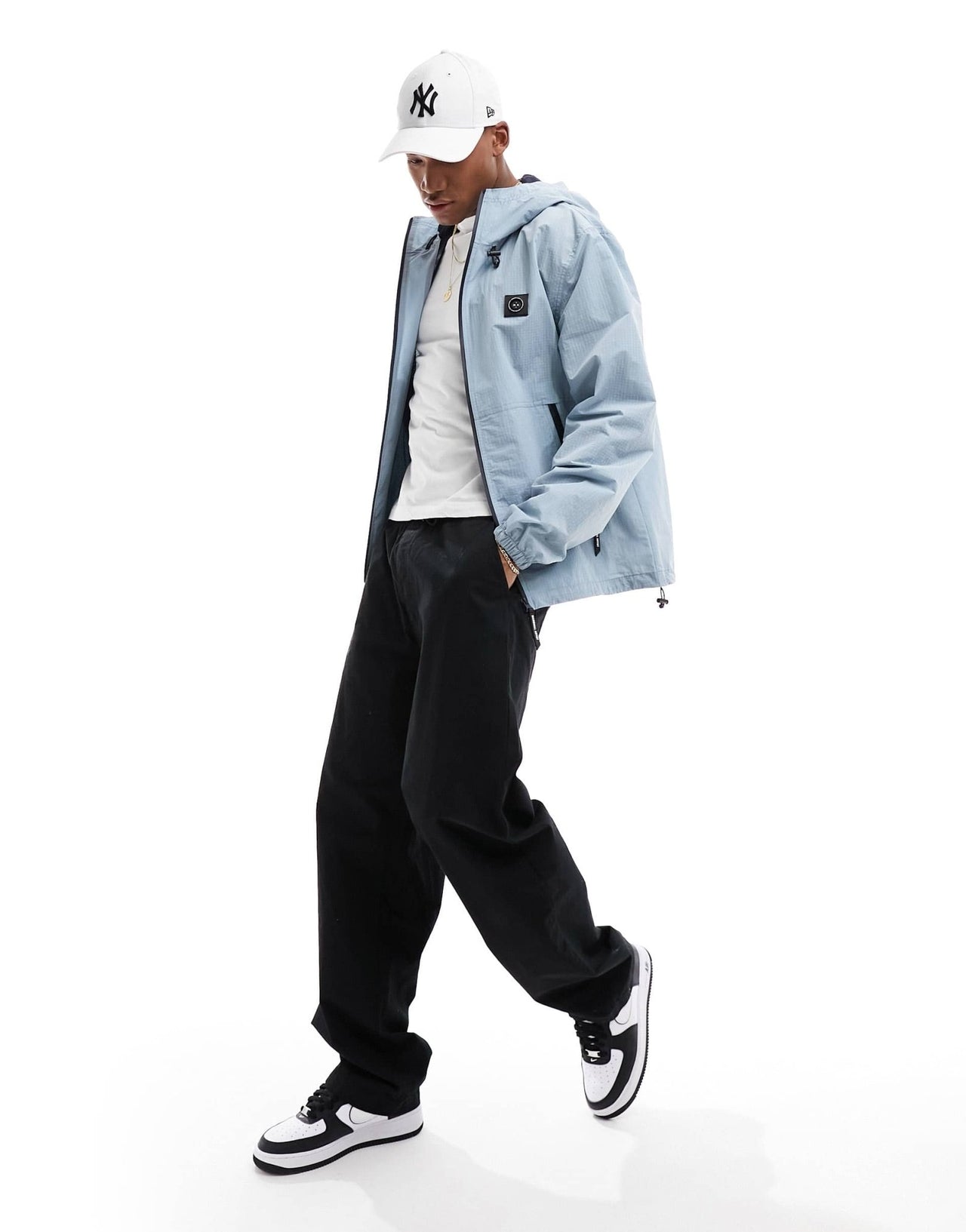 Marshall Artist nylon ripstock rain coat in light blue - ASOS Sample Sale EU Store