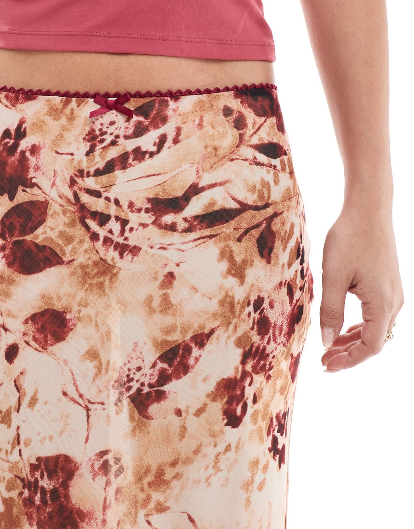 Miss Selfridge chiffon double layer maxi skirt in animal print - ASOS Sample Sale EU Store