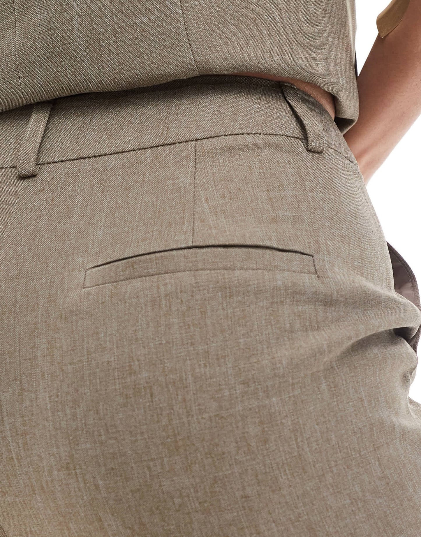 Miss Selfridge co - ord tailored wide leg trouser in khaki - ASOS Sample Sale EU Store