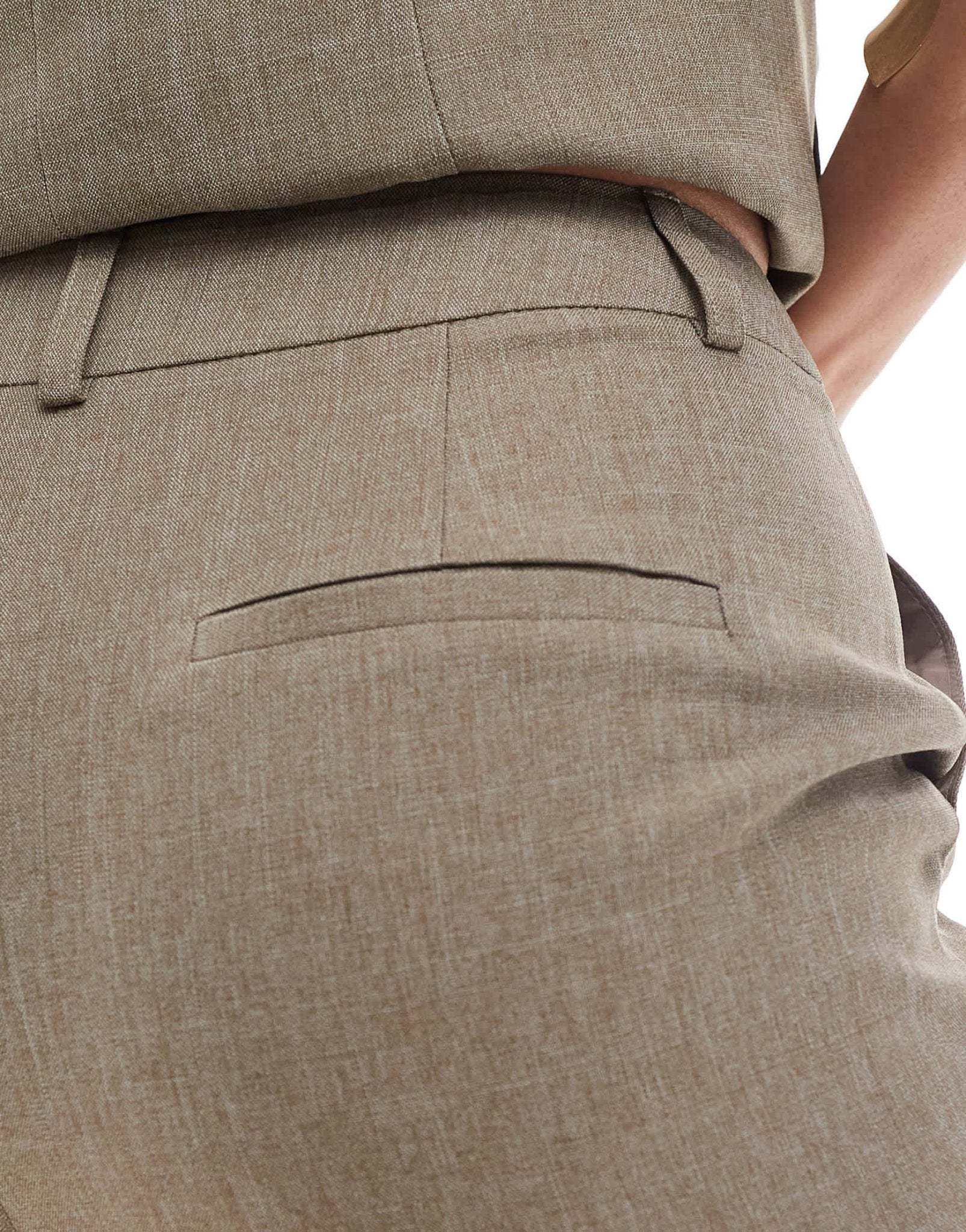 Miss Selfridge co - ord tailored wide leg trouser in khaki - ASOS Sample Sale EU Store