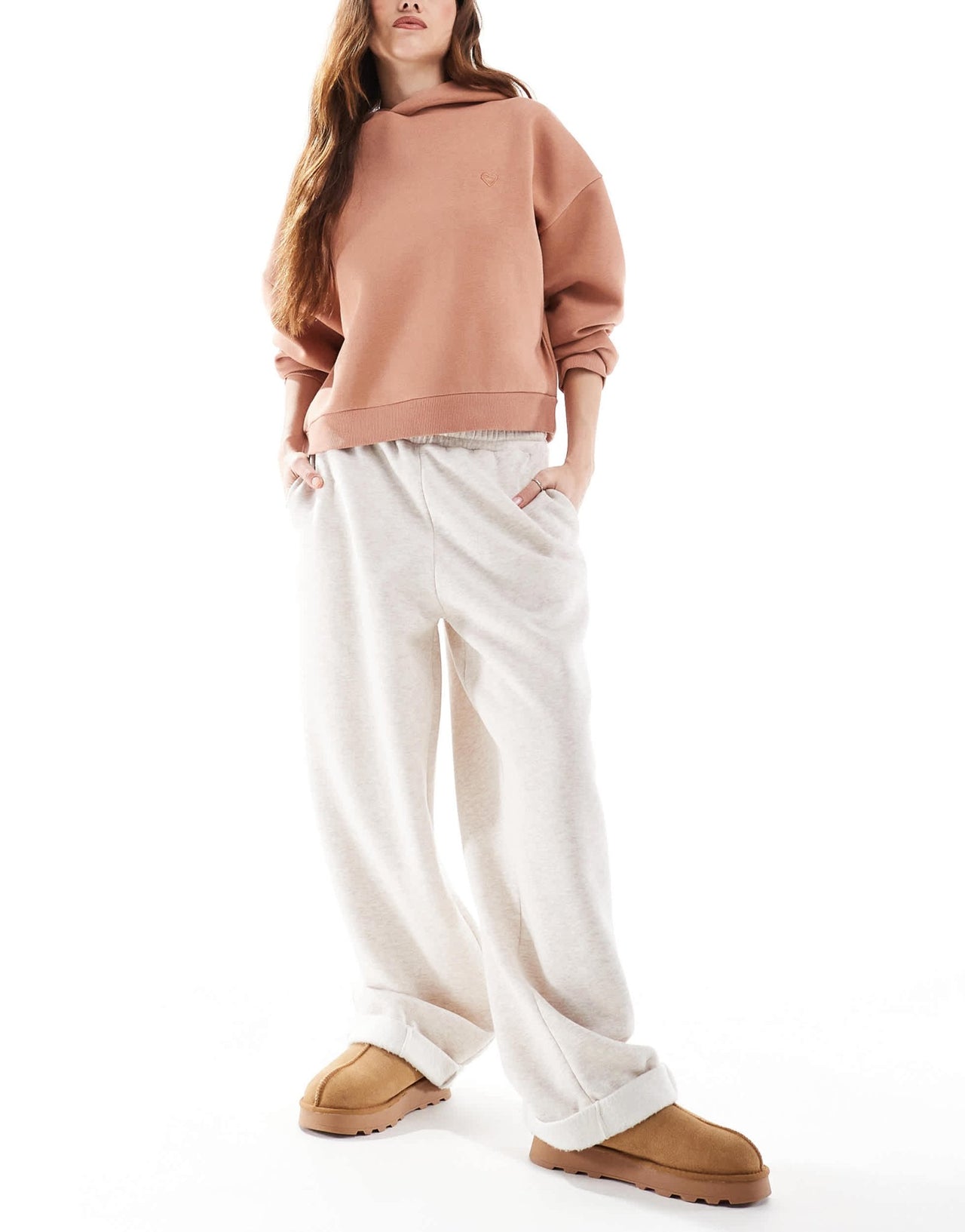 Miss Selfridge drop shoulder hoodie in ginger - ASOS Sample Sale EU Store