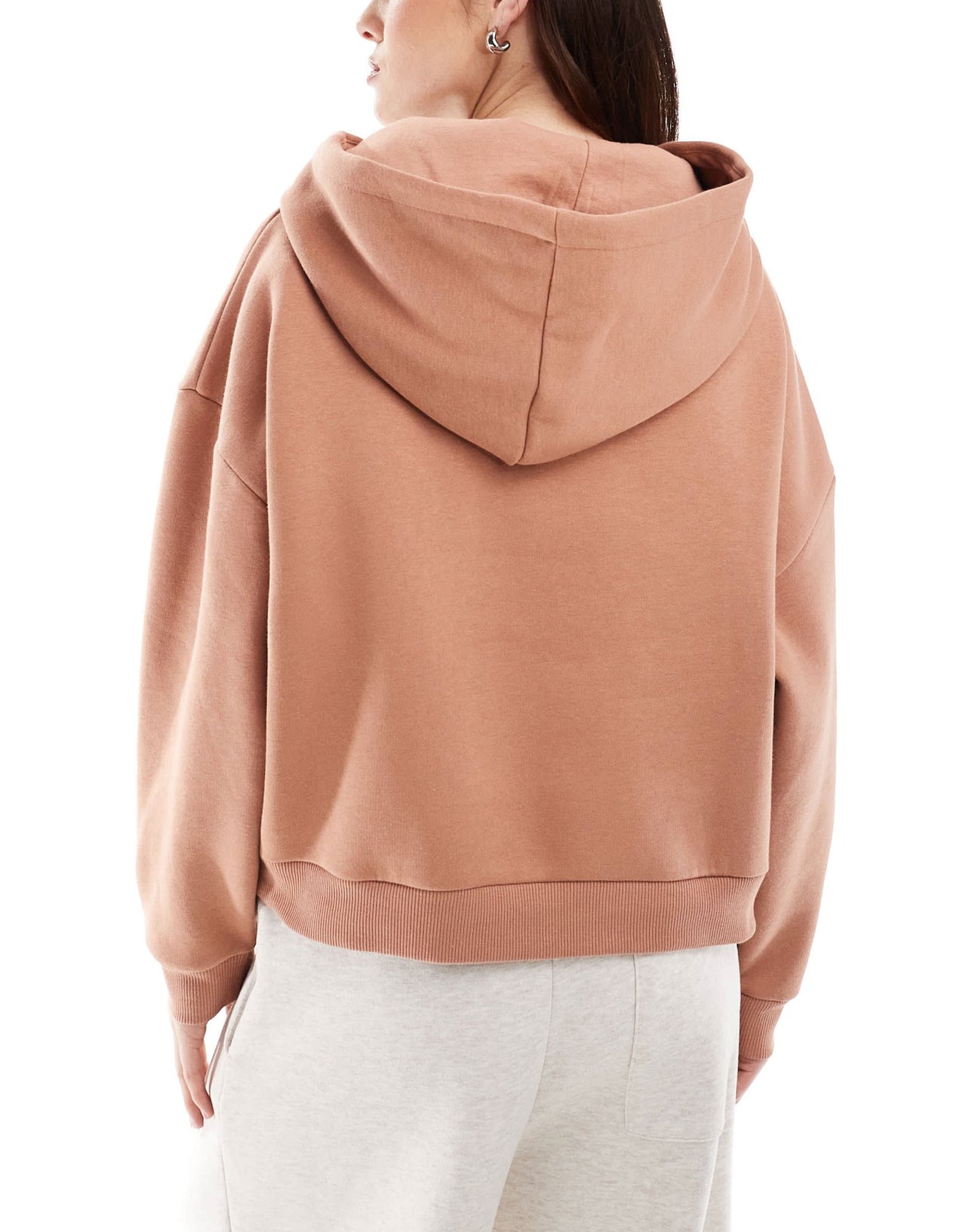 Miss Selfridge drop shoulder hoodie in ginger - ASOS Sample Sale EU Store