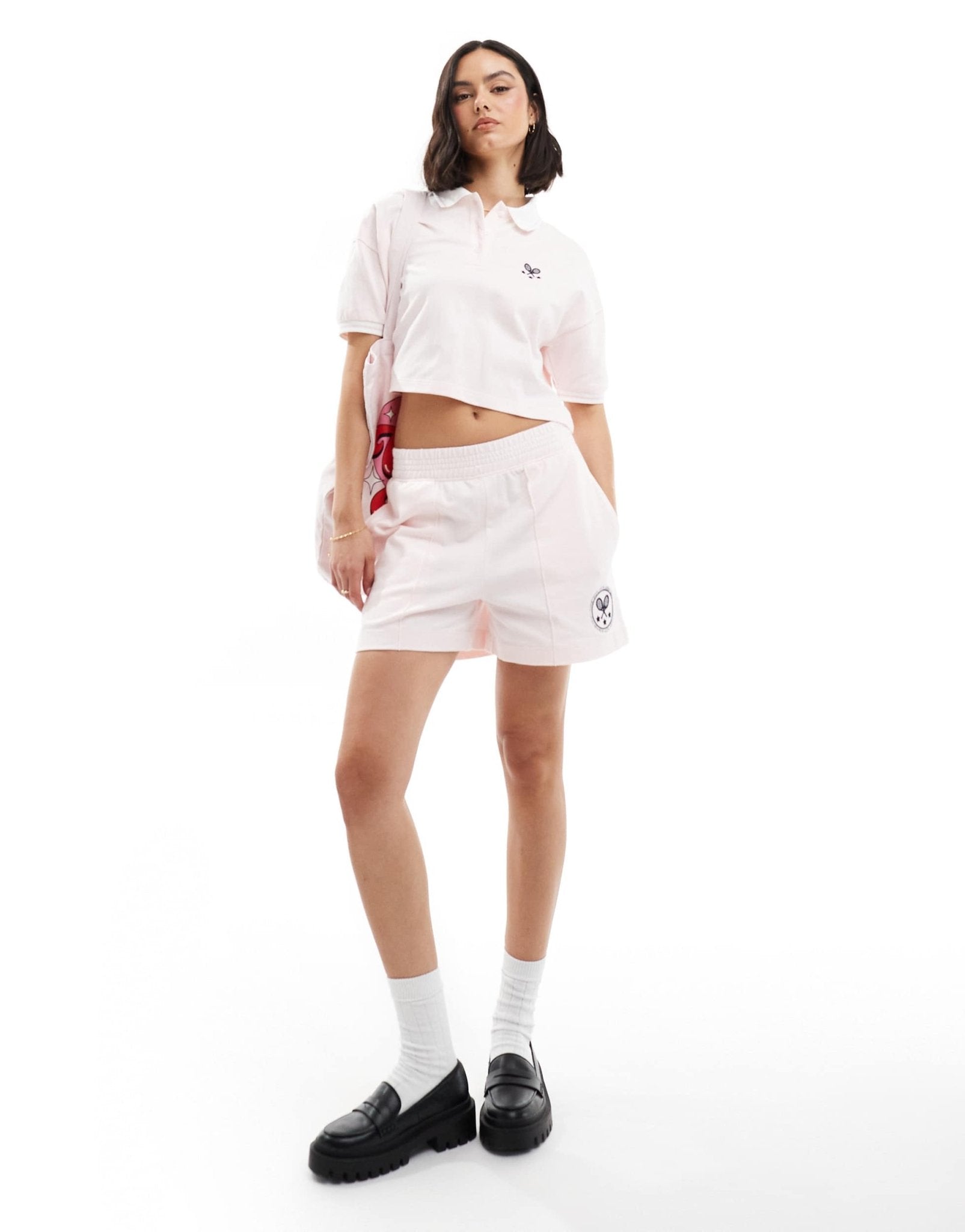 Miss Selfridge herringbone tennis short co - ord in pink - ASOS Sample Sale EU Store