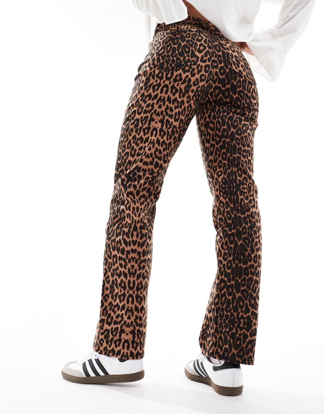 Miss Selfridge leopard print straight leg jean - ASOS Sample Sale EU Store