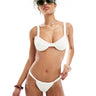 Miss Selfridge mix and match high leg bikini bottom in cream