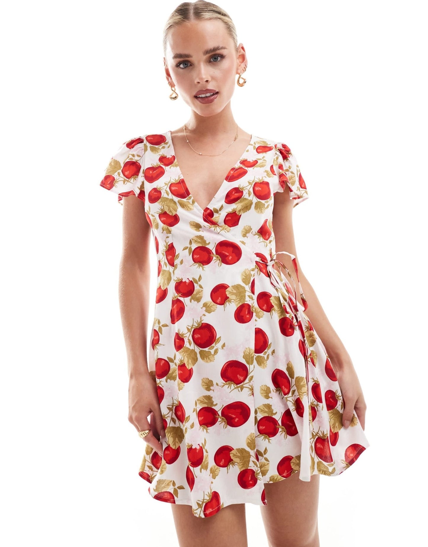 Miss Selfridge Petite wrap mini tea dress - ASOS Sample Sale EU Store