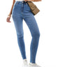 Jean skinny taille haute Miss Selfridge en délavage bleu moyen