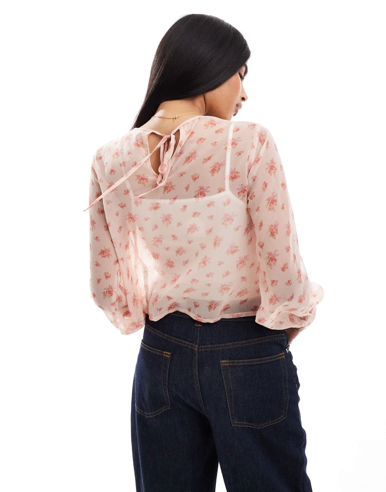 Miss Selfridge trimmed up blouse in ditsy print - ASOS Sample Sale EU Store