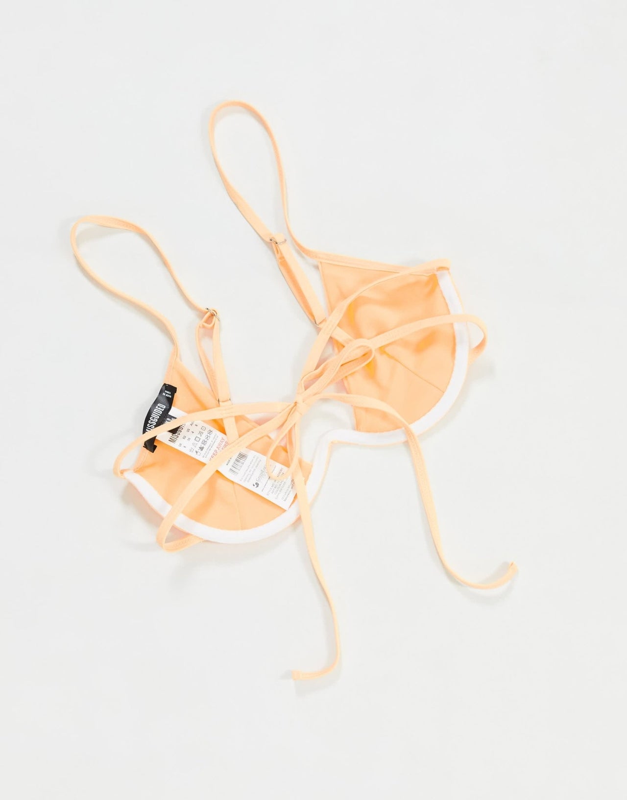 Missguided underwire bikini top in peach - ASOS Sample Sale EU Store