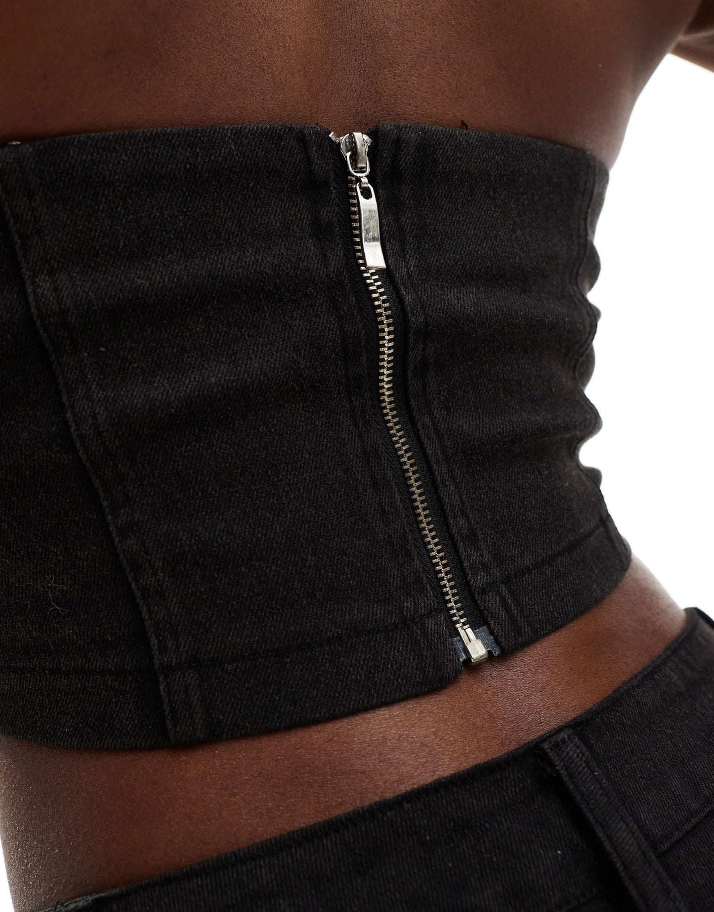 Missyempire acid wash corset top co - ord in grey - ASOS Sample Sale EU Store