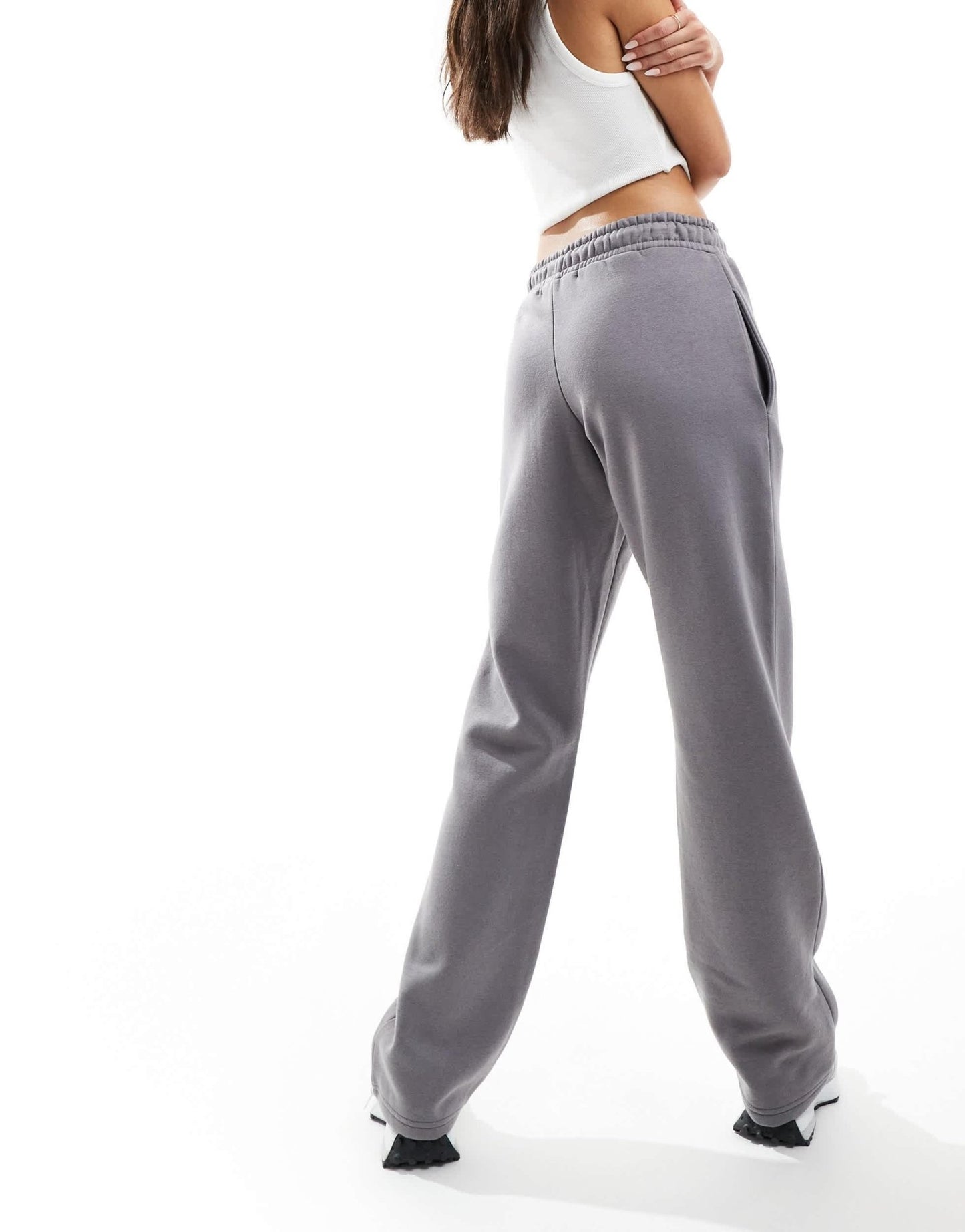 Missyempire exclusive drawstring detail wide leg jogger in charcoal - ASOS Sample Sale EU Store