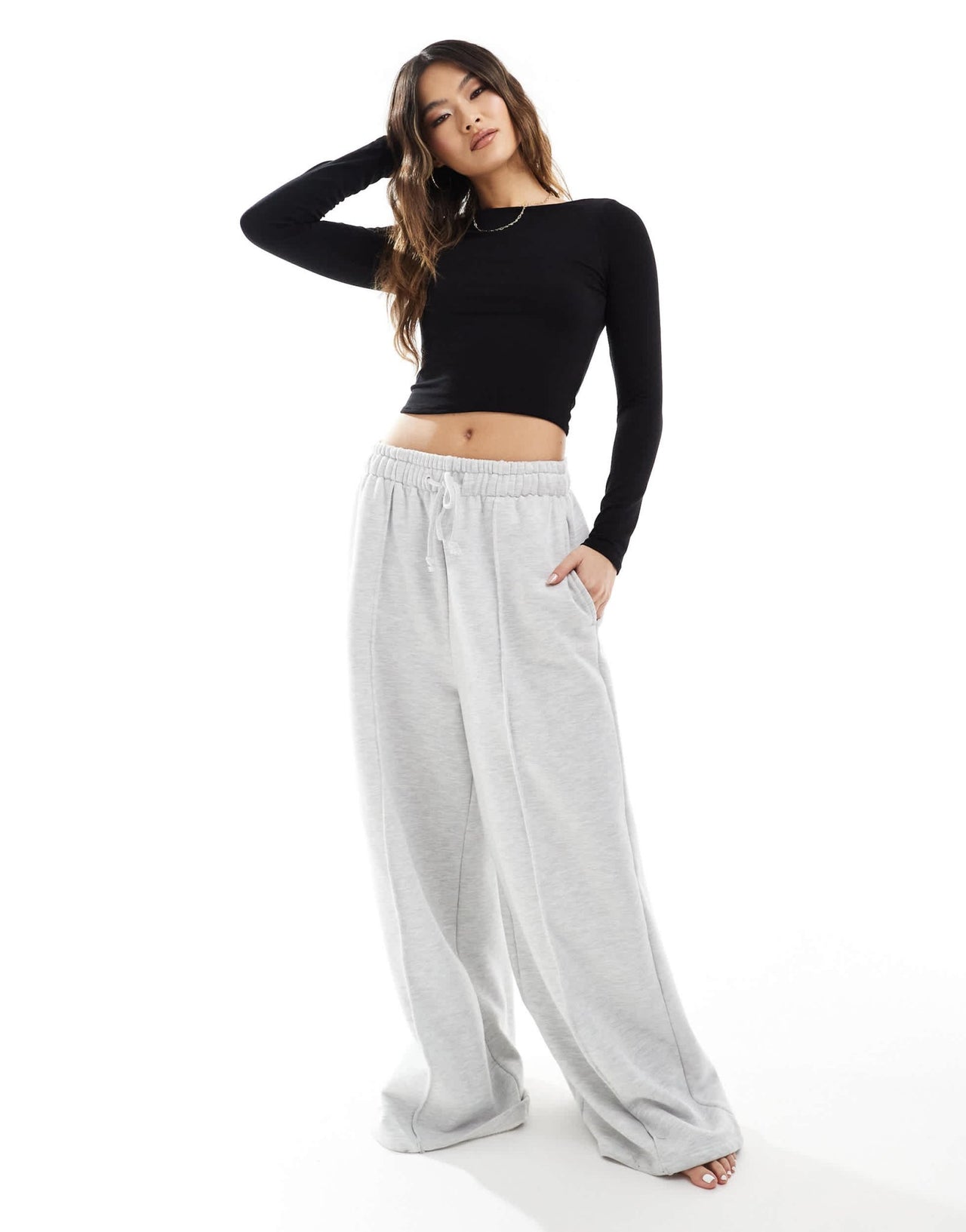 Missyempire long sleeve fitted top in black - ASOS Sample Sale EU Store