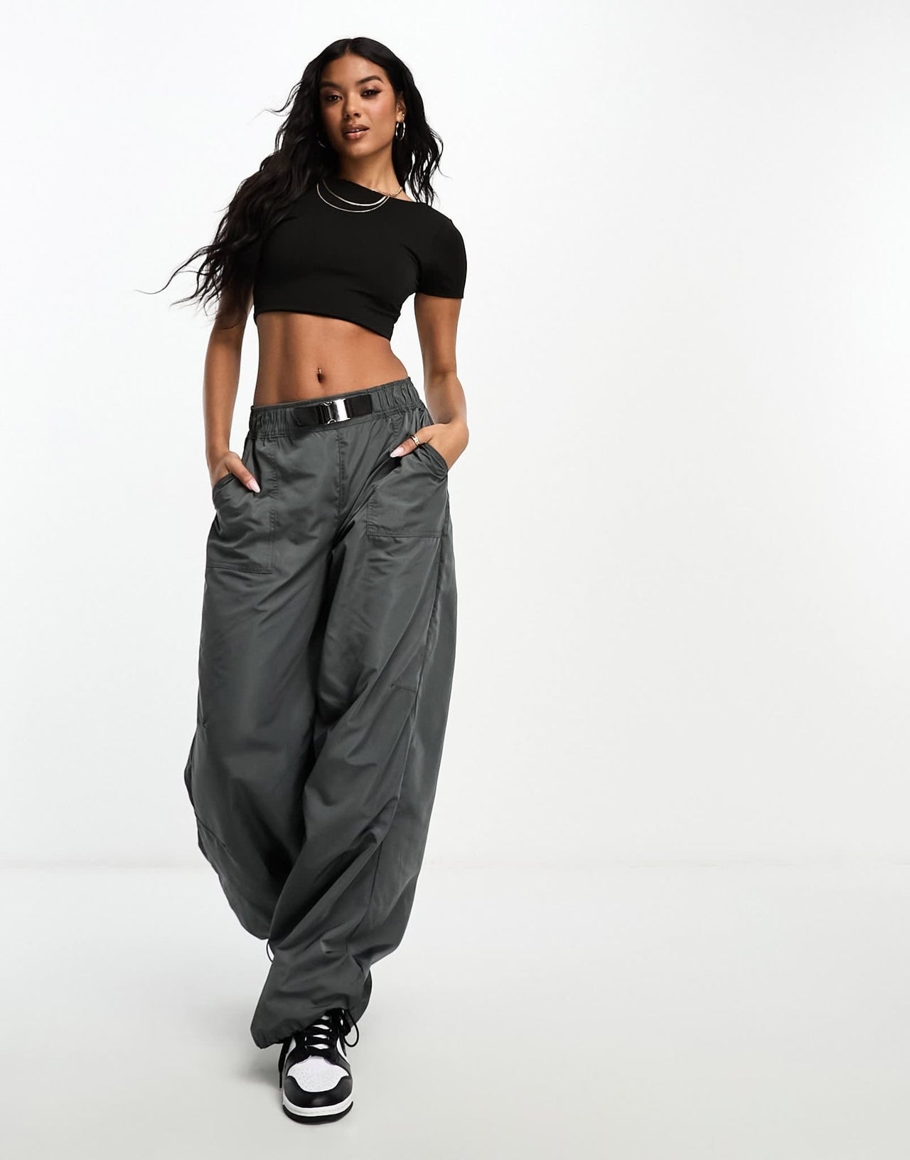 Missyempire sculpted low back t-shirt in black - ASOS Sample Sale EU Store