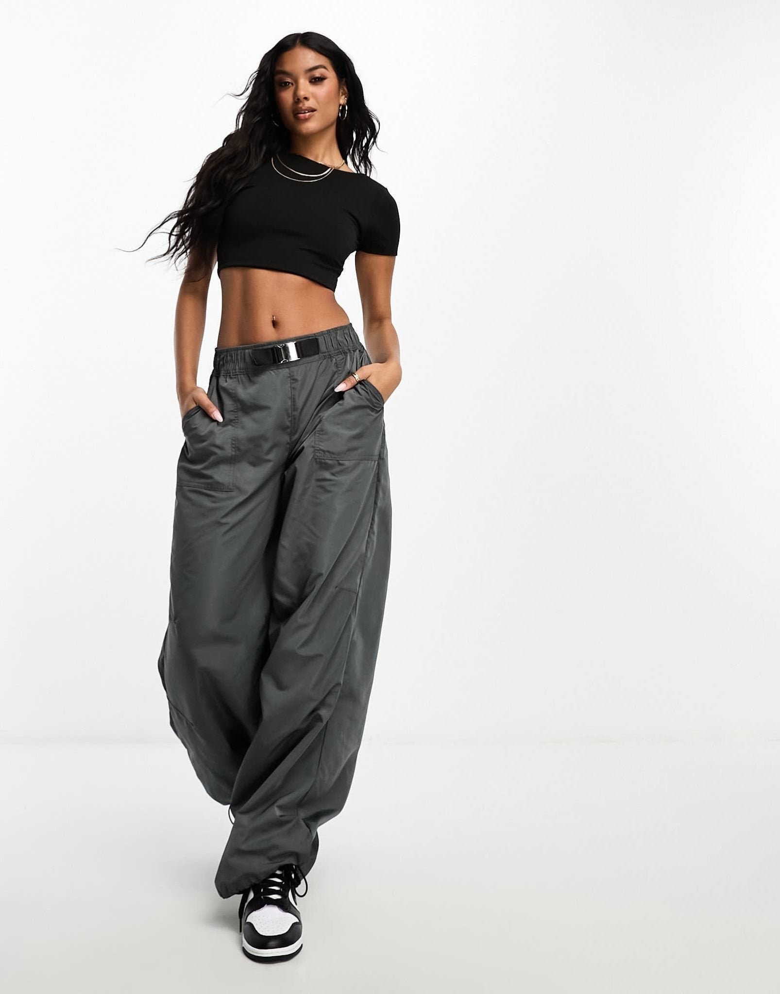 Missyempire sculpted low back t-shirt in black - ASOS Sample Sale EU Store