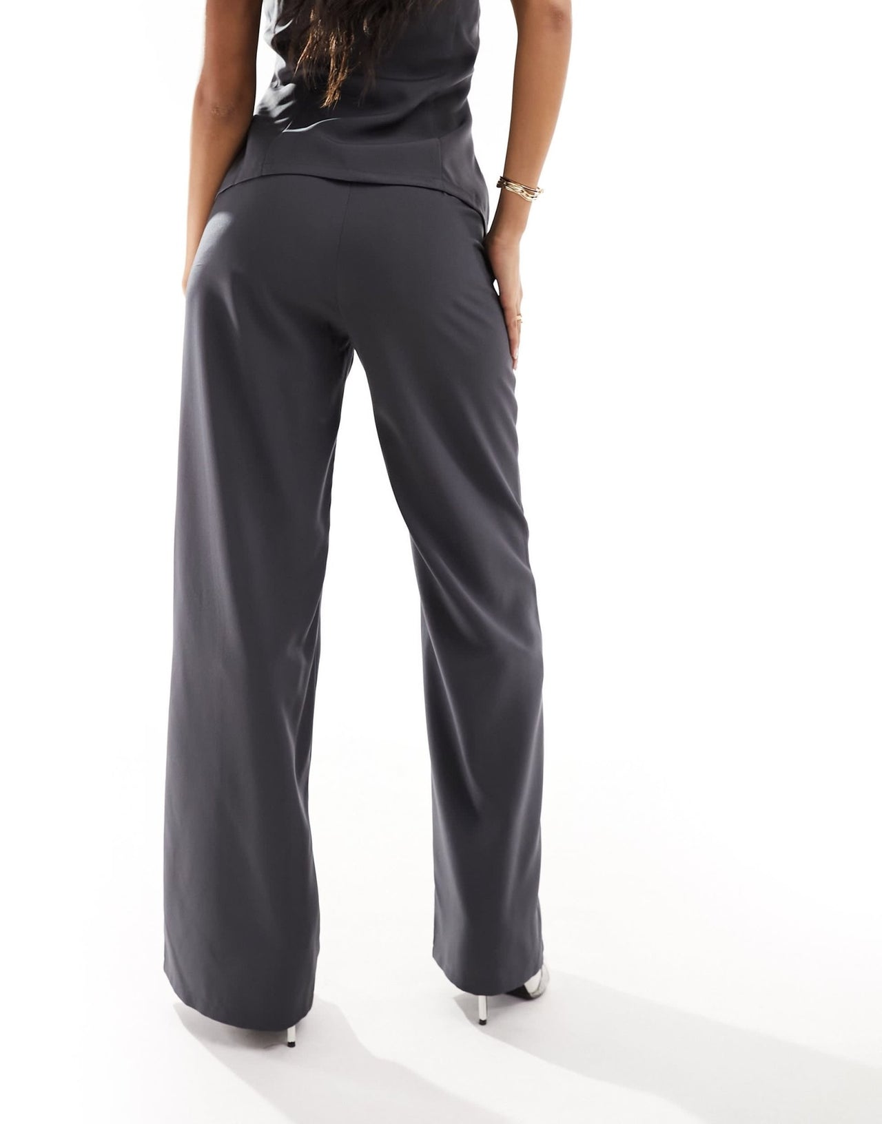 Missyempire straight leg trousers co - ord in charcoal - ASOS Sample Sale EU Store