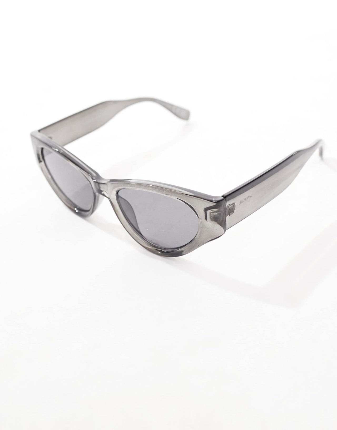 Monki cat eye oval acetate sunglasses in grey - ASOS Sample Sale EU Store