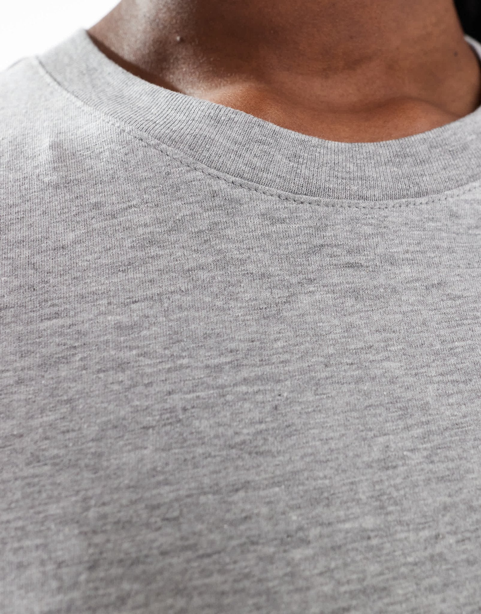 Monki short sleeve t-shirt in grey melange - ASOS Sample Sale EU Store
