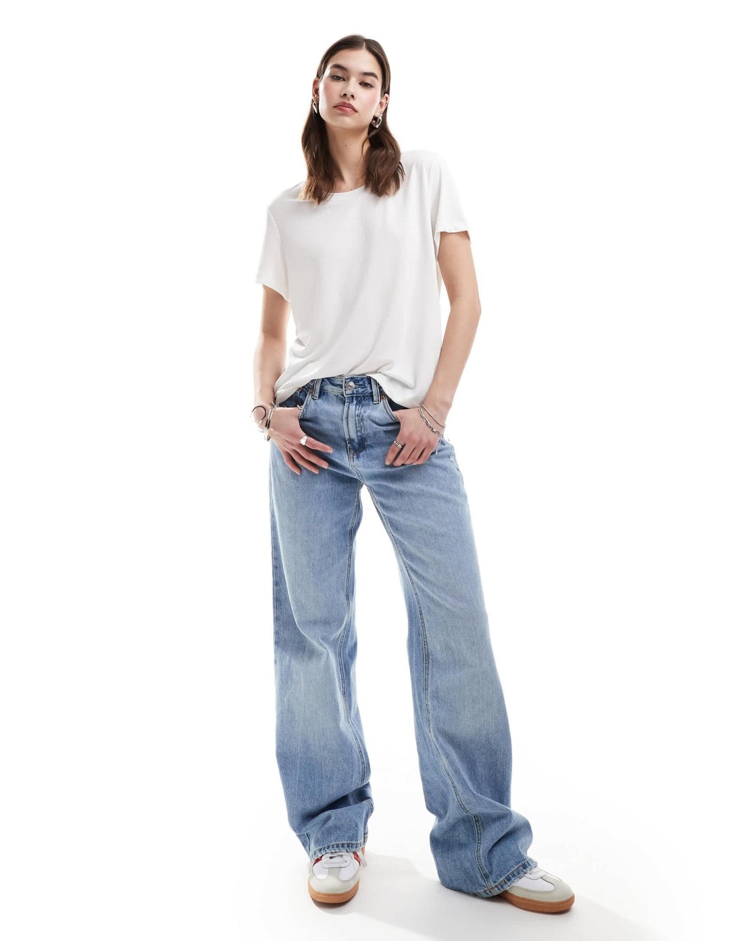 Monki super soft t-shirt in white - ASOS Sample Sale EU Store