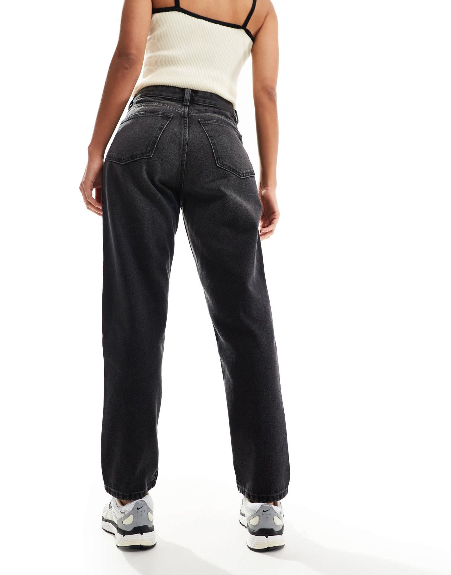 Monki Taiki high waist balloon leg jeans in washed black - ASOS Sample Sale EU Store