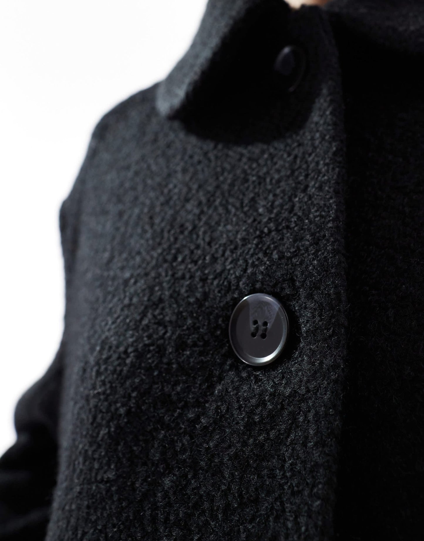 Monki wool blend coat in black - ASOS Sample Sale EU Store