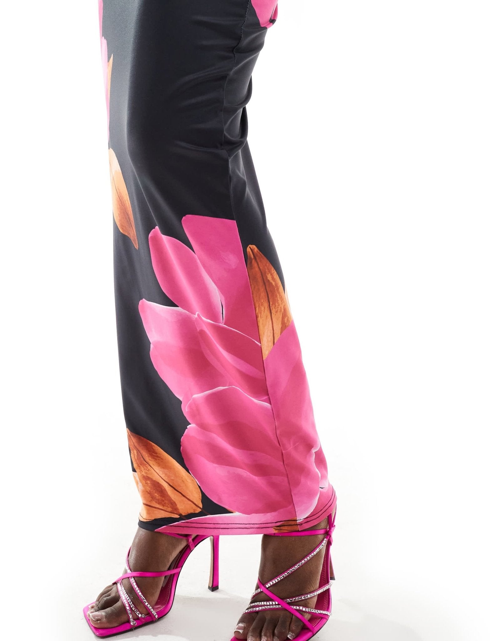 Murci column maxi skirt co - ord in pink peony - ASOS Sample Sale EU Store