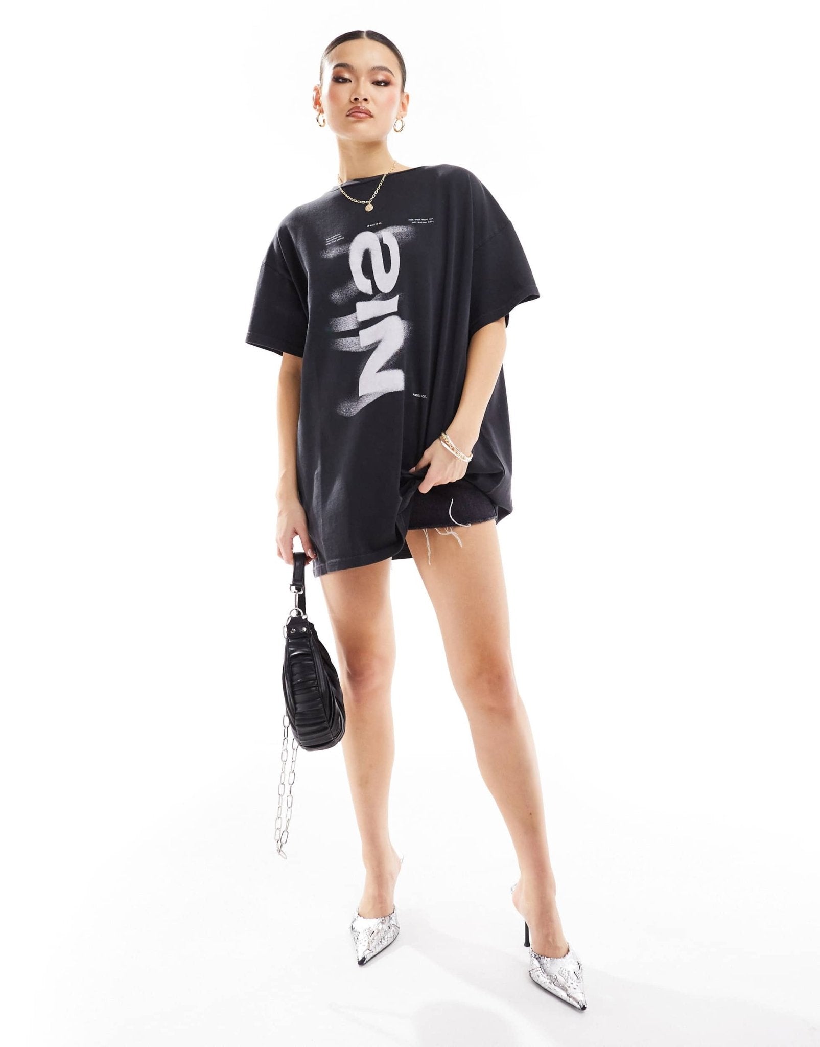 Murci sin logo oversized t-shirt in black - ASOS Sample Sale EU Store