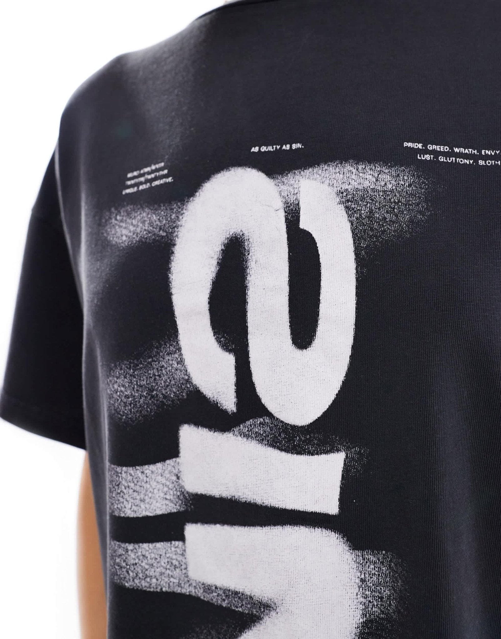 Murci sin logo oversized t-shirt in black - ASOS Sample Sale EU Store