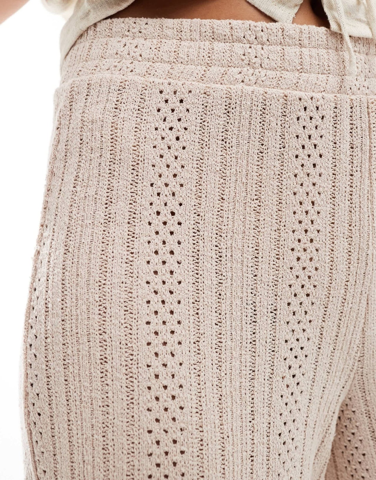 NA - KD crochet trousers in beige - ASOS Sample Sale EU Store