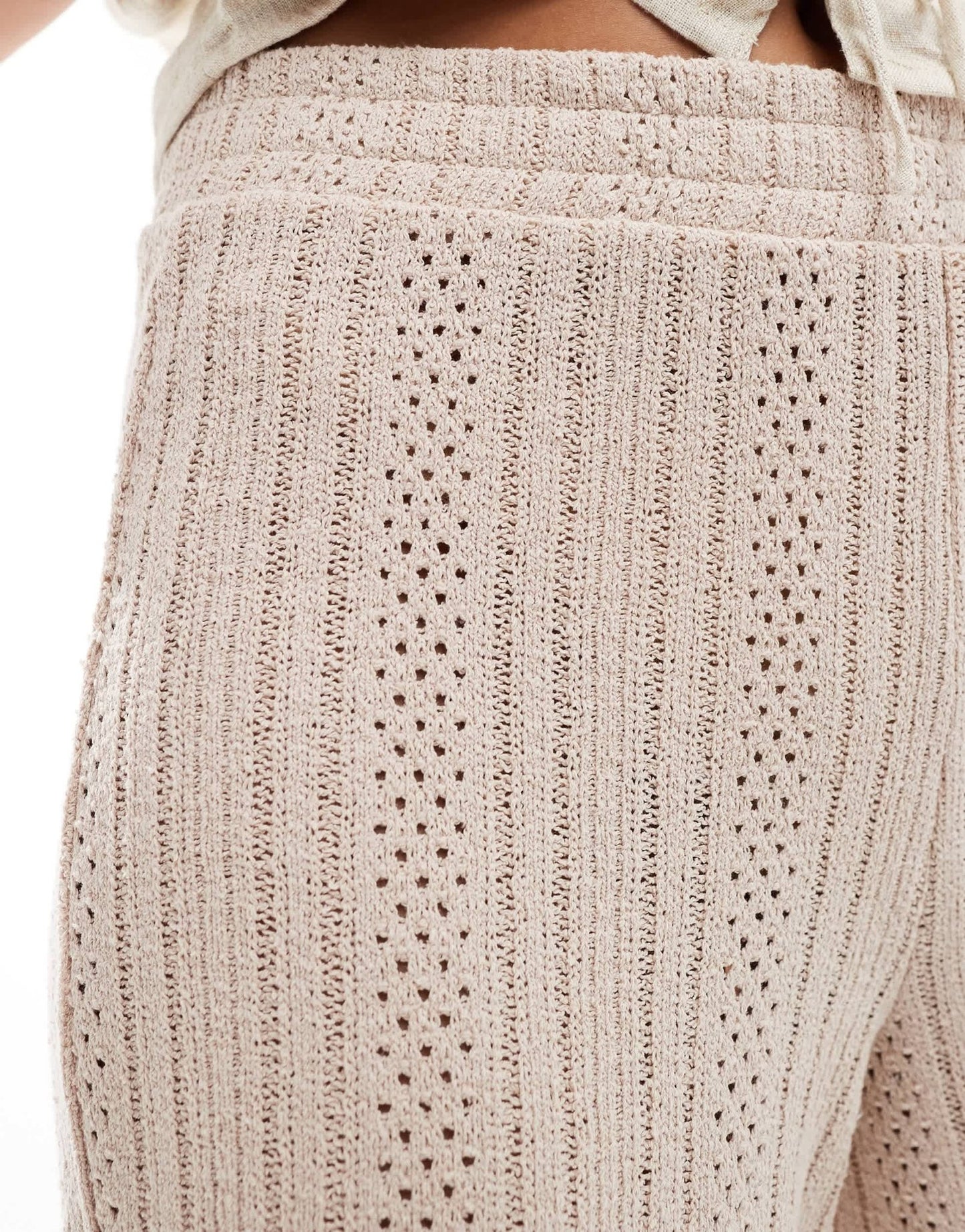 NA - KD crochet trousers in beige - ASOS Sample Sale EU Store