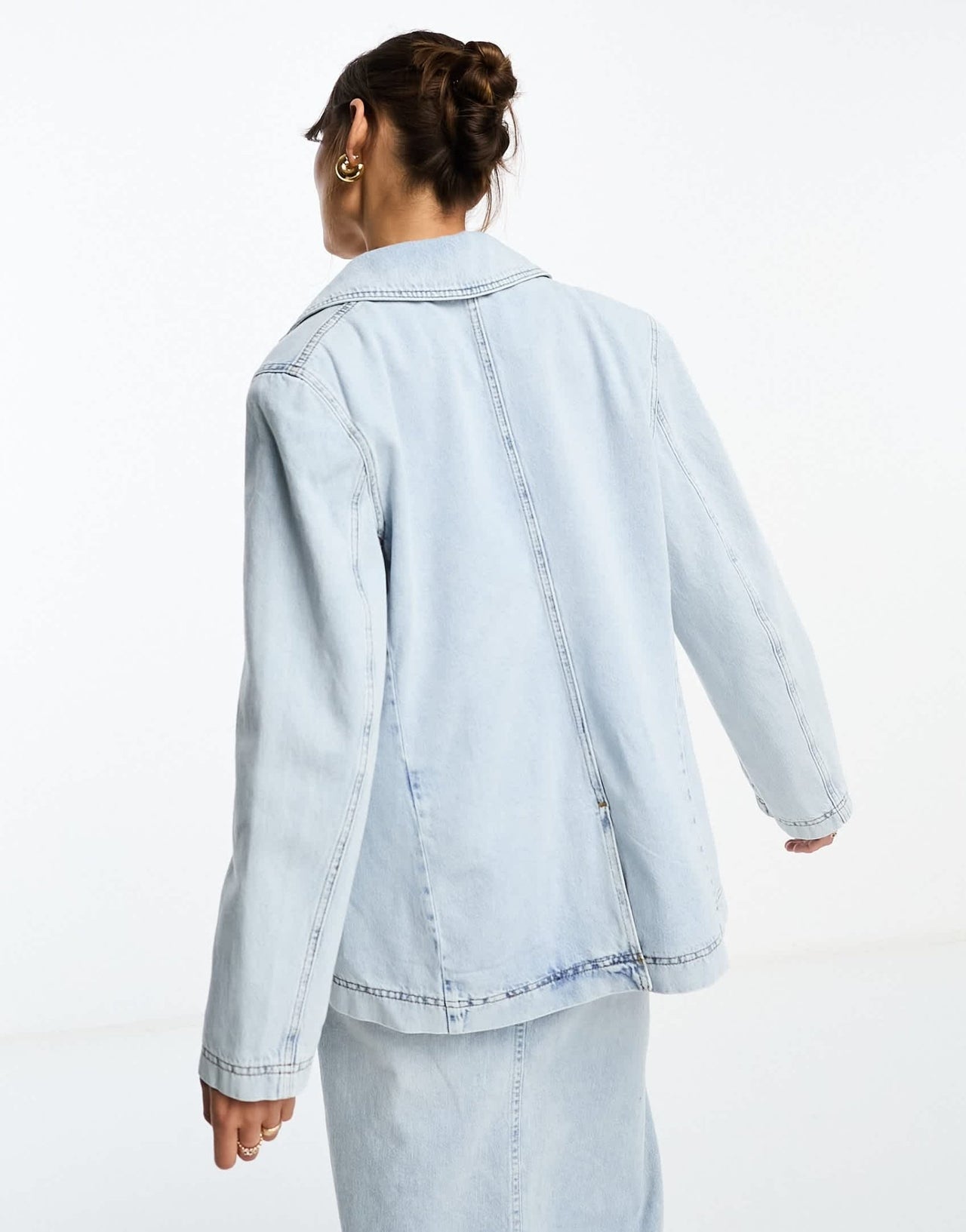 NA - KD denim blazer in light blue wash - ASOS Sample Sale EU Store