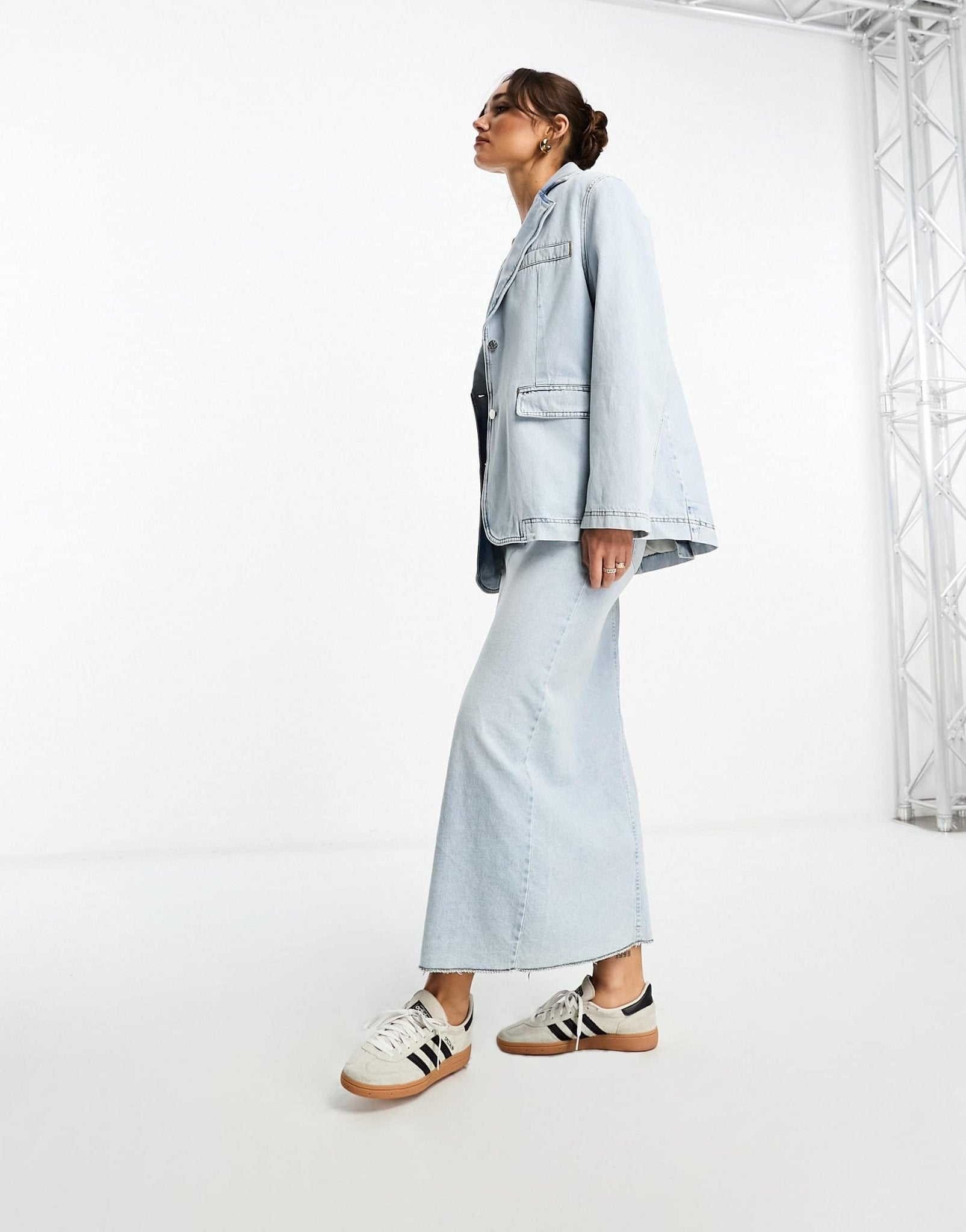 NA - KD denim blazer in light blue wash - ASOS Sample Sale EU Store
