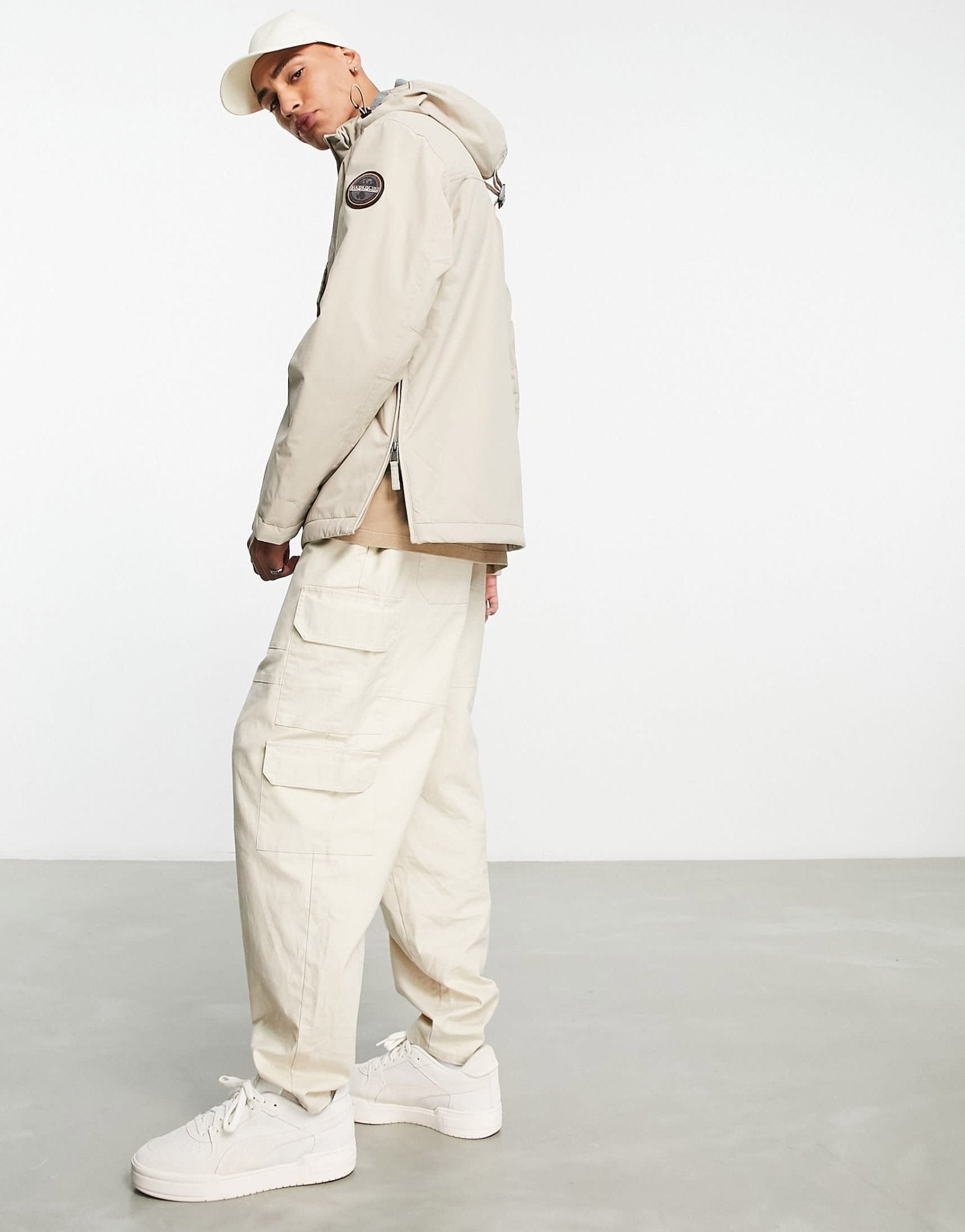 Napapijri rainforest winter jacket in beige - ASOS Sample Sale EU Store