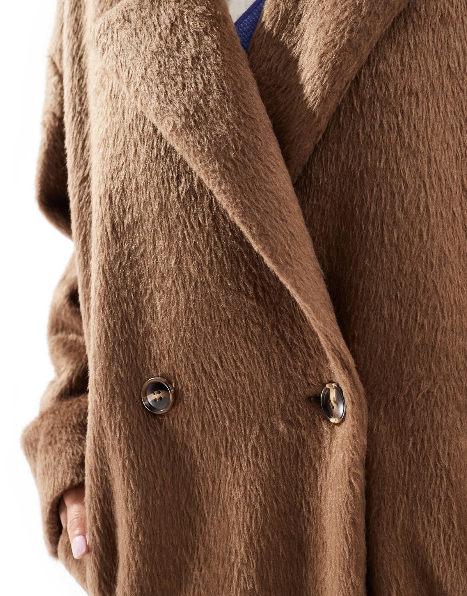 Native Youth oversized double breasted blazer coat in mushroom - ASOS Sample Sale EU Store