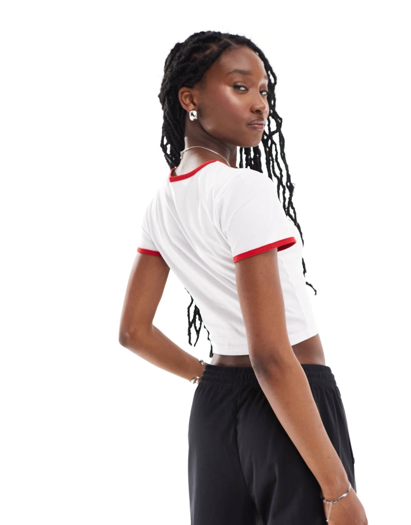 Neon Rose bowl of cherries ringer t-shirt in white and red - ASOS Sample Sale EU Store