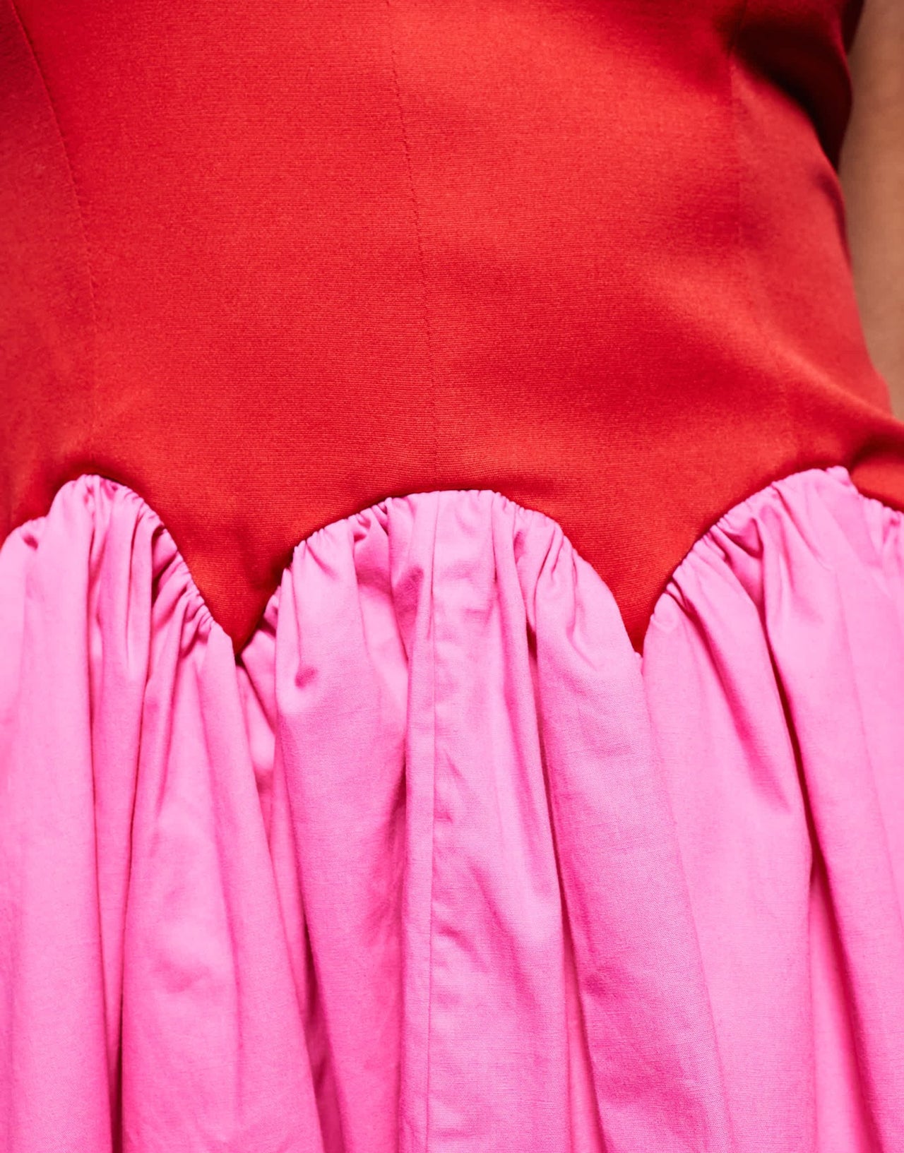 Never Fully Dressed contrast mini dress in red and pink - ASOS Sample Sale EU Store