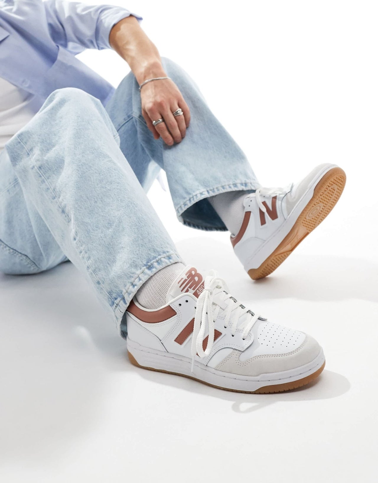 New Balance 480 trainers in white and red - ASOS Sample Sale EU Store