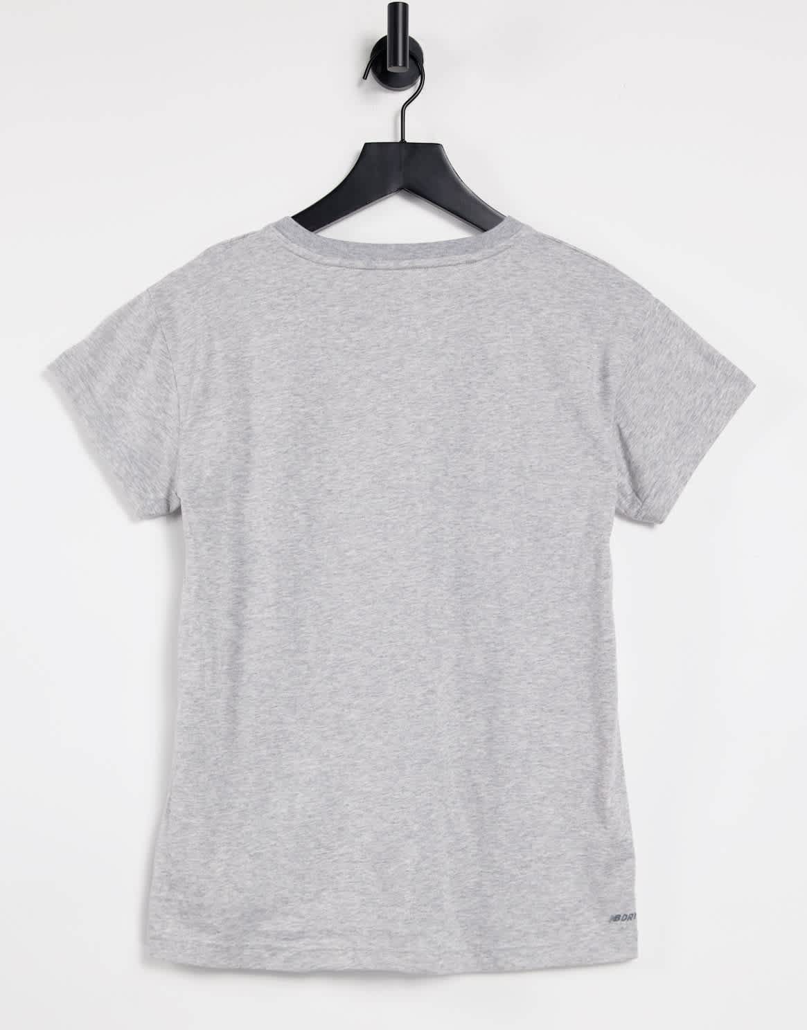 New Balance Relentless logo crew neck t-shirt in grey - ASOS Sample Sale EU Store