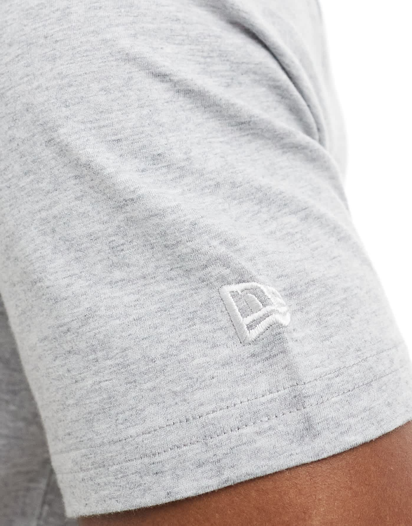 New Era Los Angeles front print t-shirt in grey marl - ASOS Sample Sale EU Store