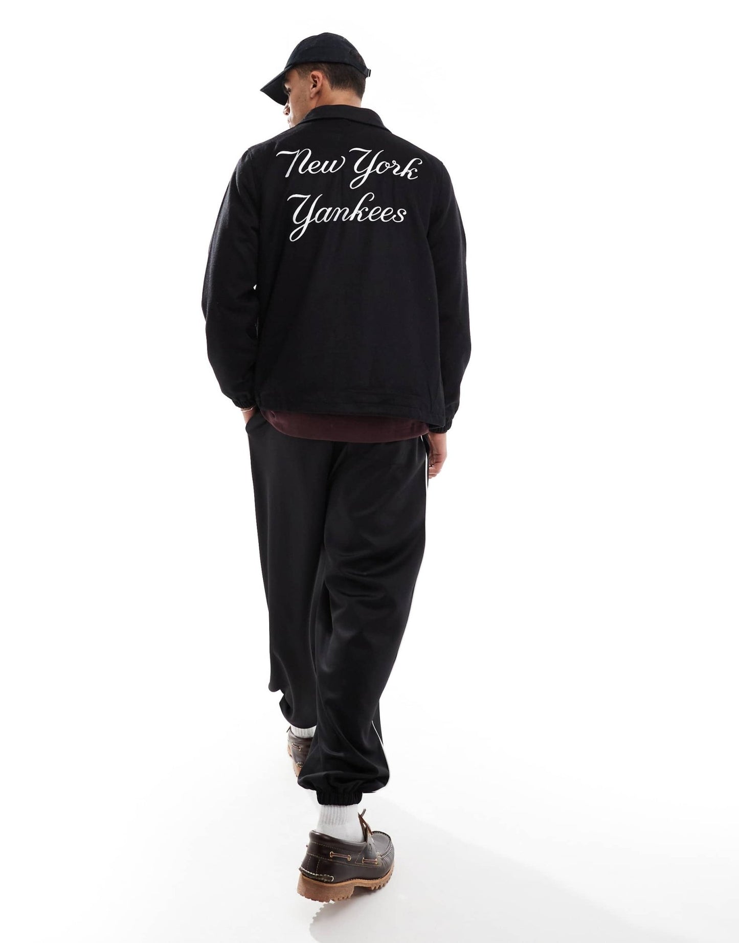 New Era New York Yankees coach jacket in black - ASOS Sample Sale EU Store