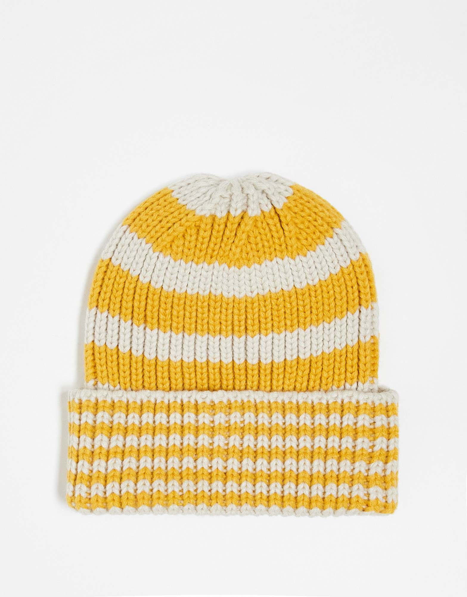 New Era stripe knit beanie in yellow - ASOS Sample Sale EU Store