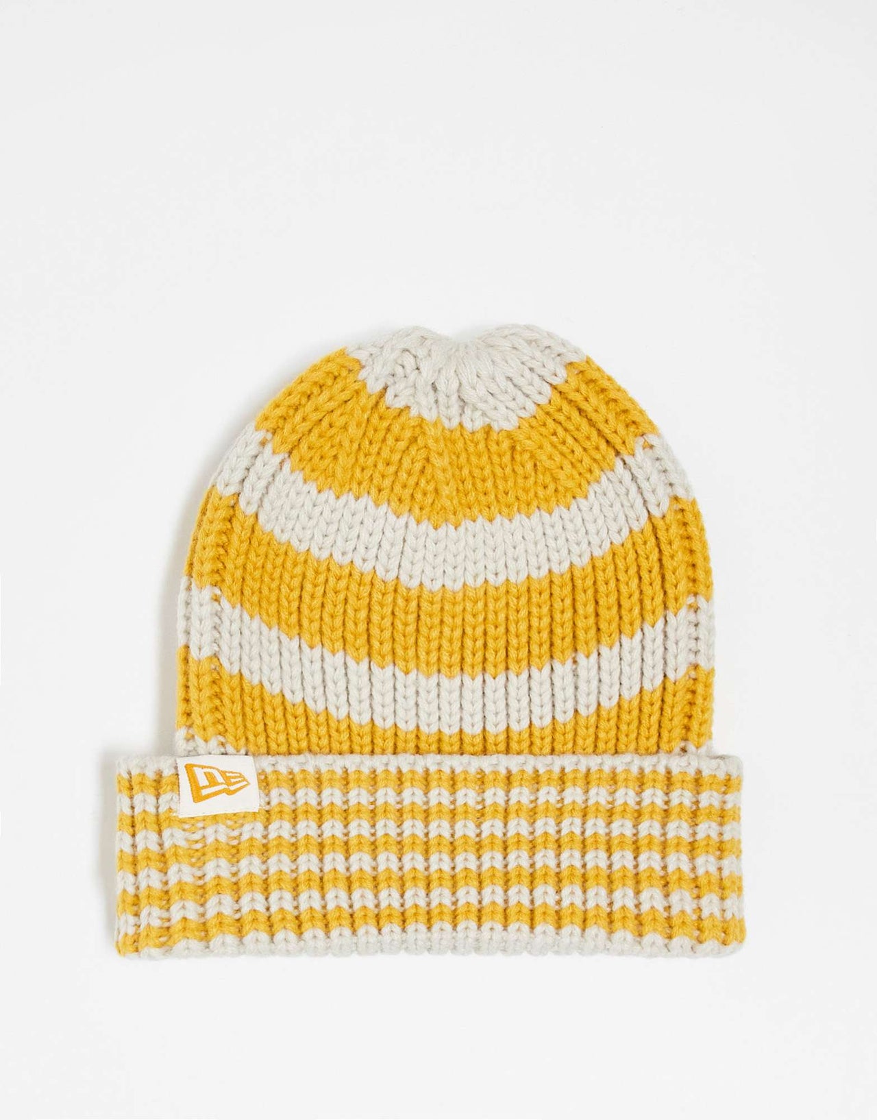 New Era stripe knit beanie in yellow - ASOS Sample Sale EU Store