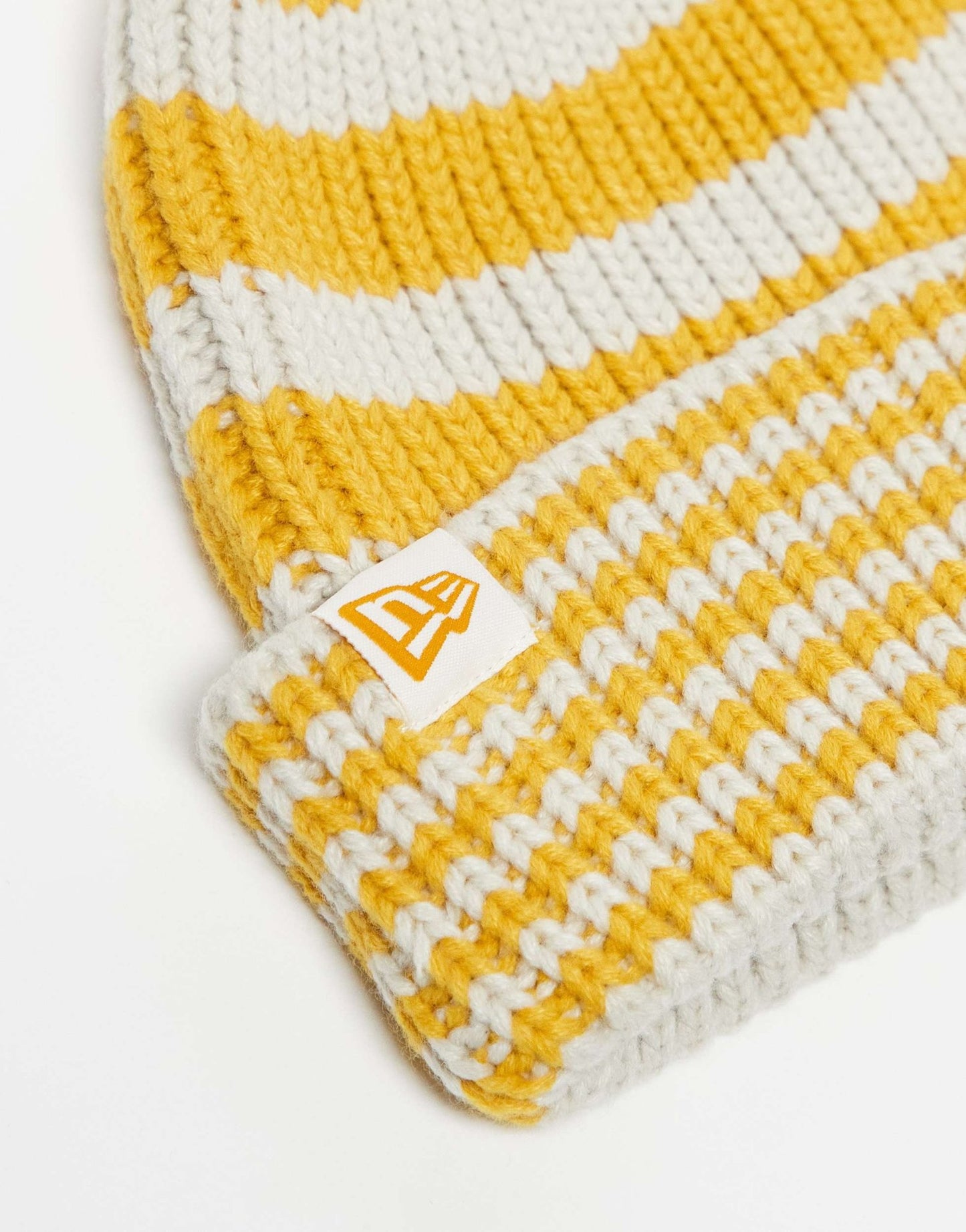New Era stripe knit beanie in yellow - ASOS Sample Sale EU Store