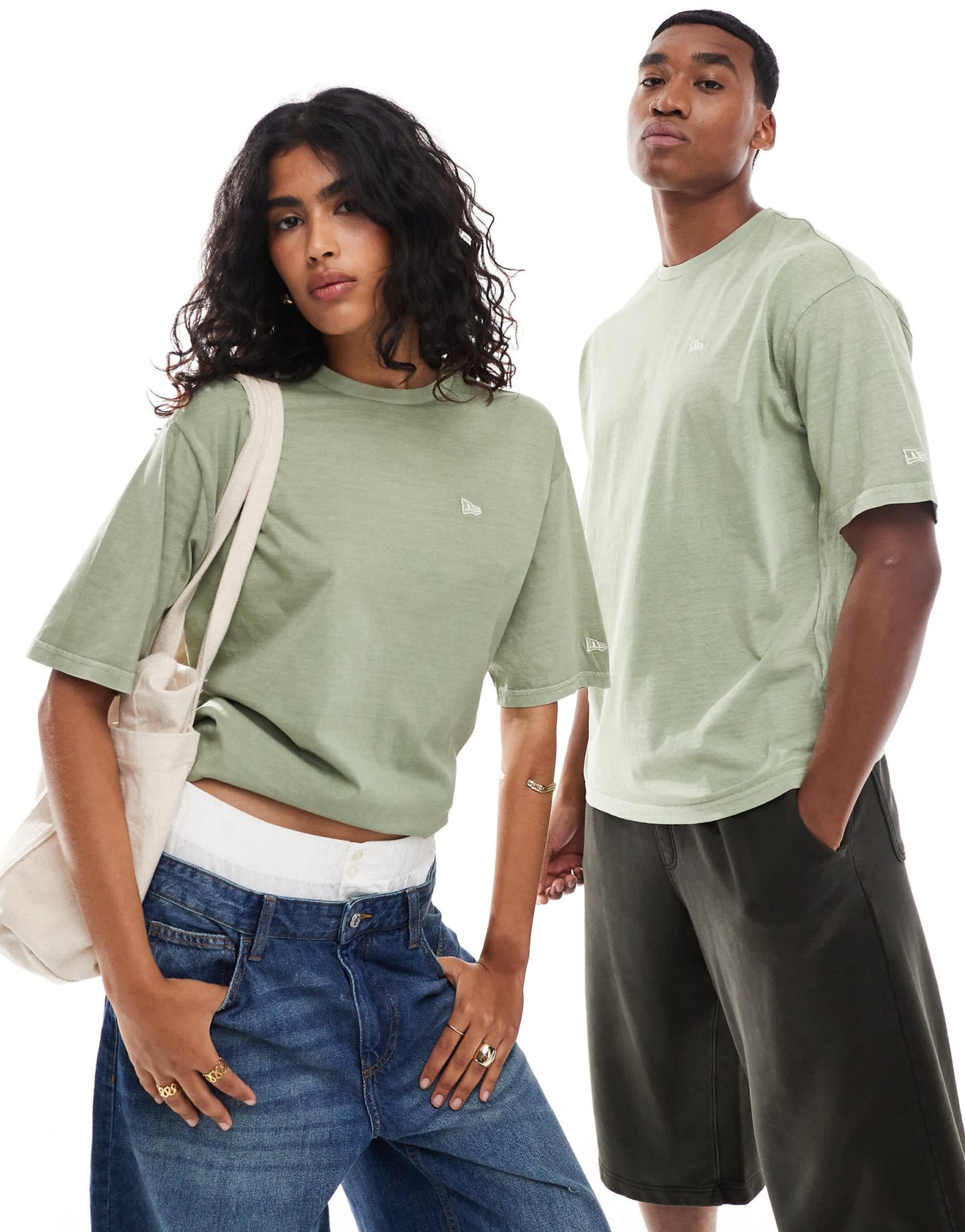 New Era washed t-shirt in green - ASOS Sample Sale EU Store