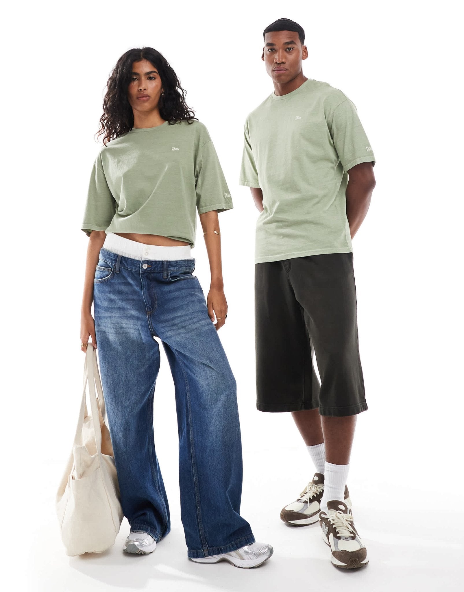 New Era washed t-shirt in green - ASOS Sample Sale EU Store