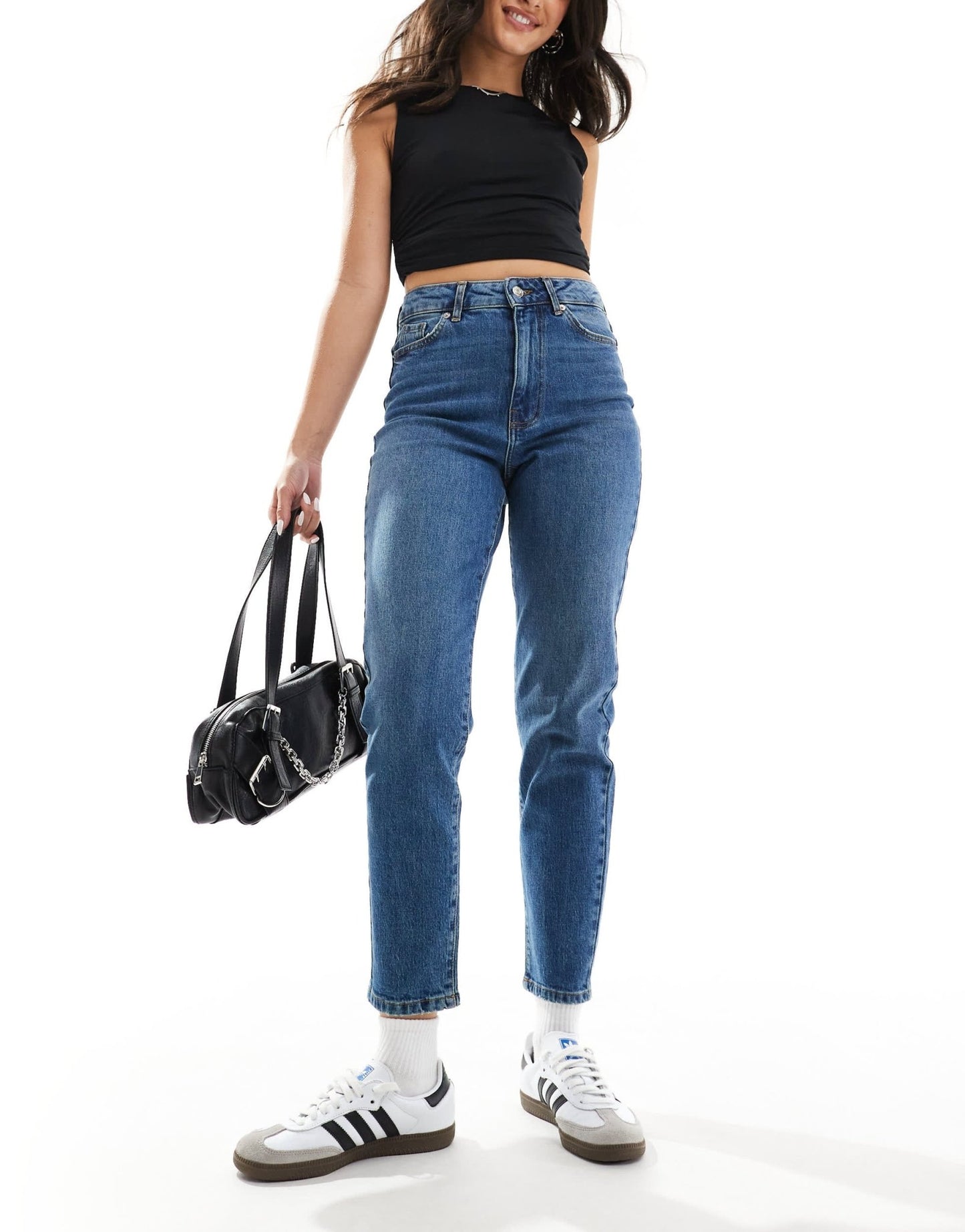 New Look Beverley mom jeans in blue - ASOS Sample Sale EU Store