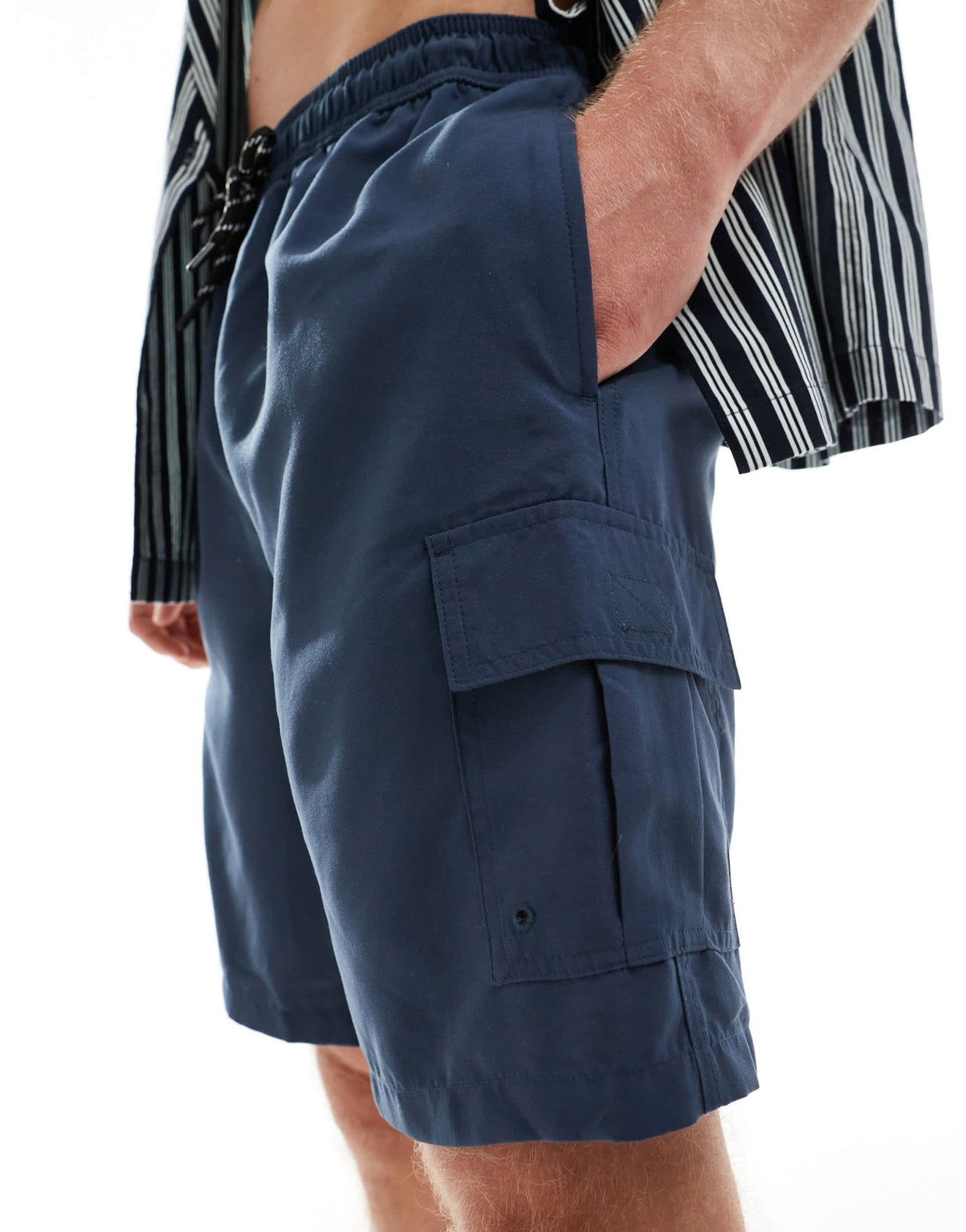 New Look cargo swim shorts in navy - ASOS Sample Sale EU Store