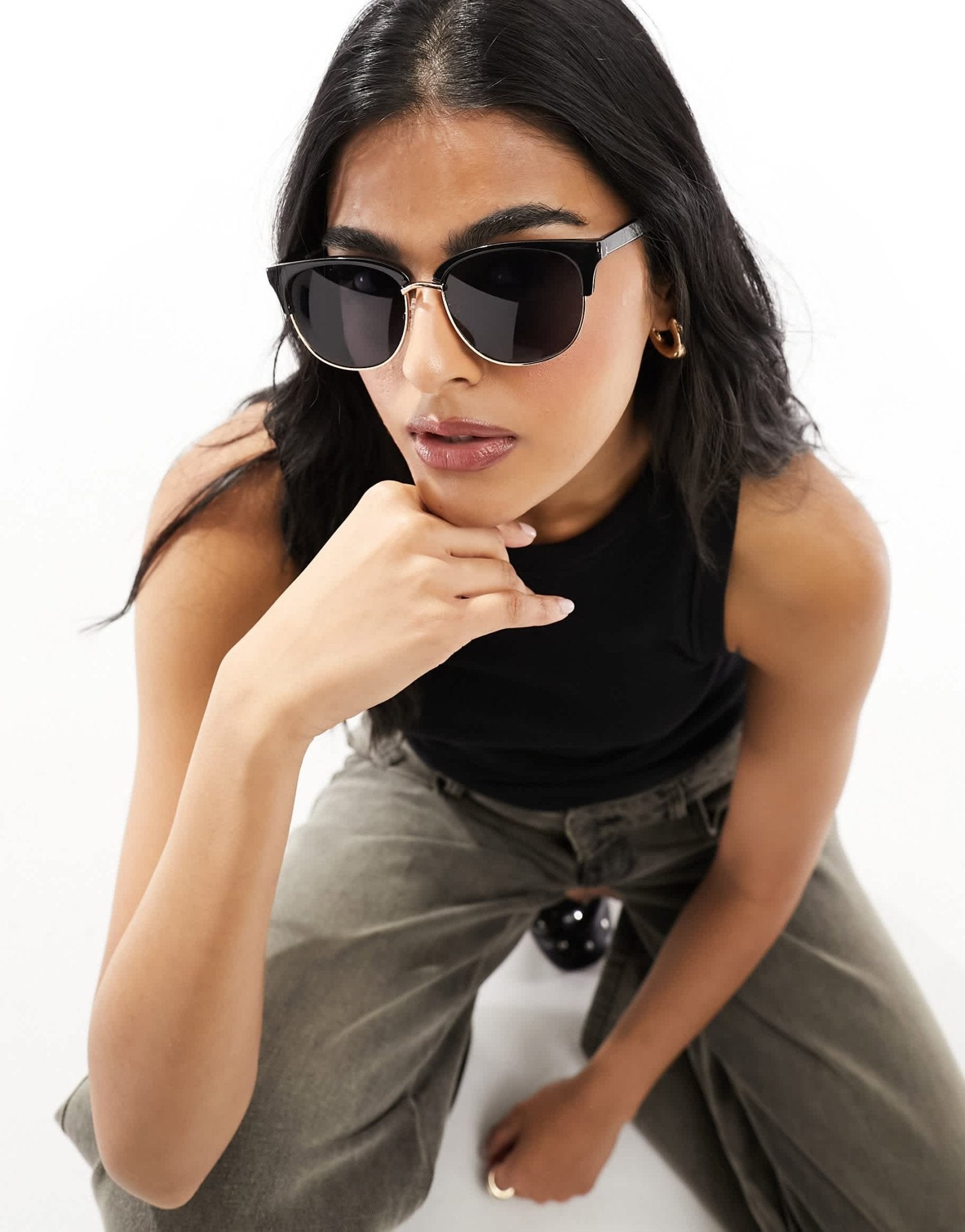 New Look cateye sunglasses in black - ASOS Sample Sale EU Store