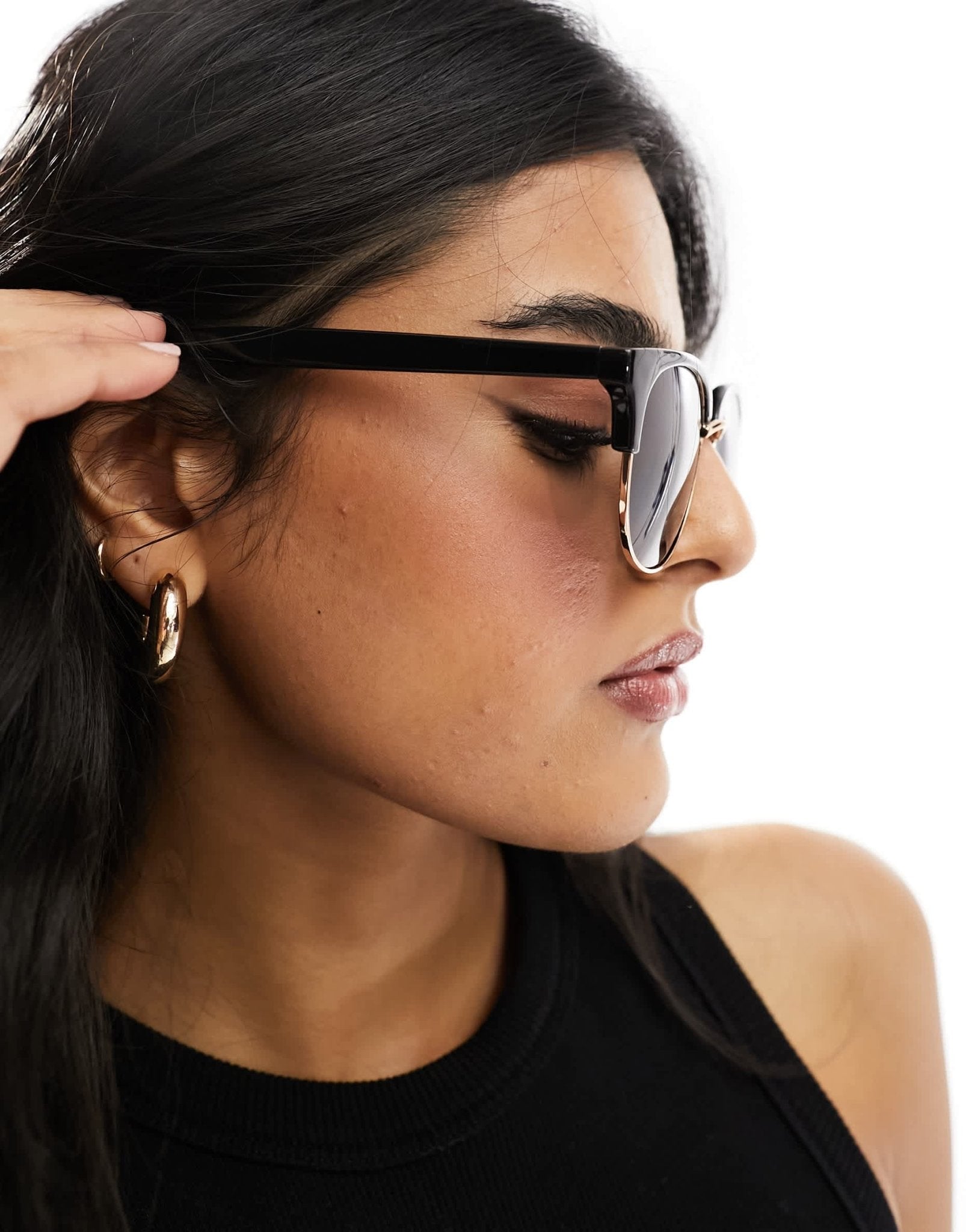 New Look cateye sunglasses in black - ASOS Sample Sale EU Store
