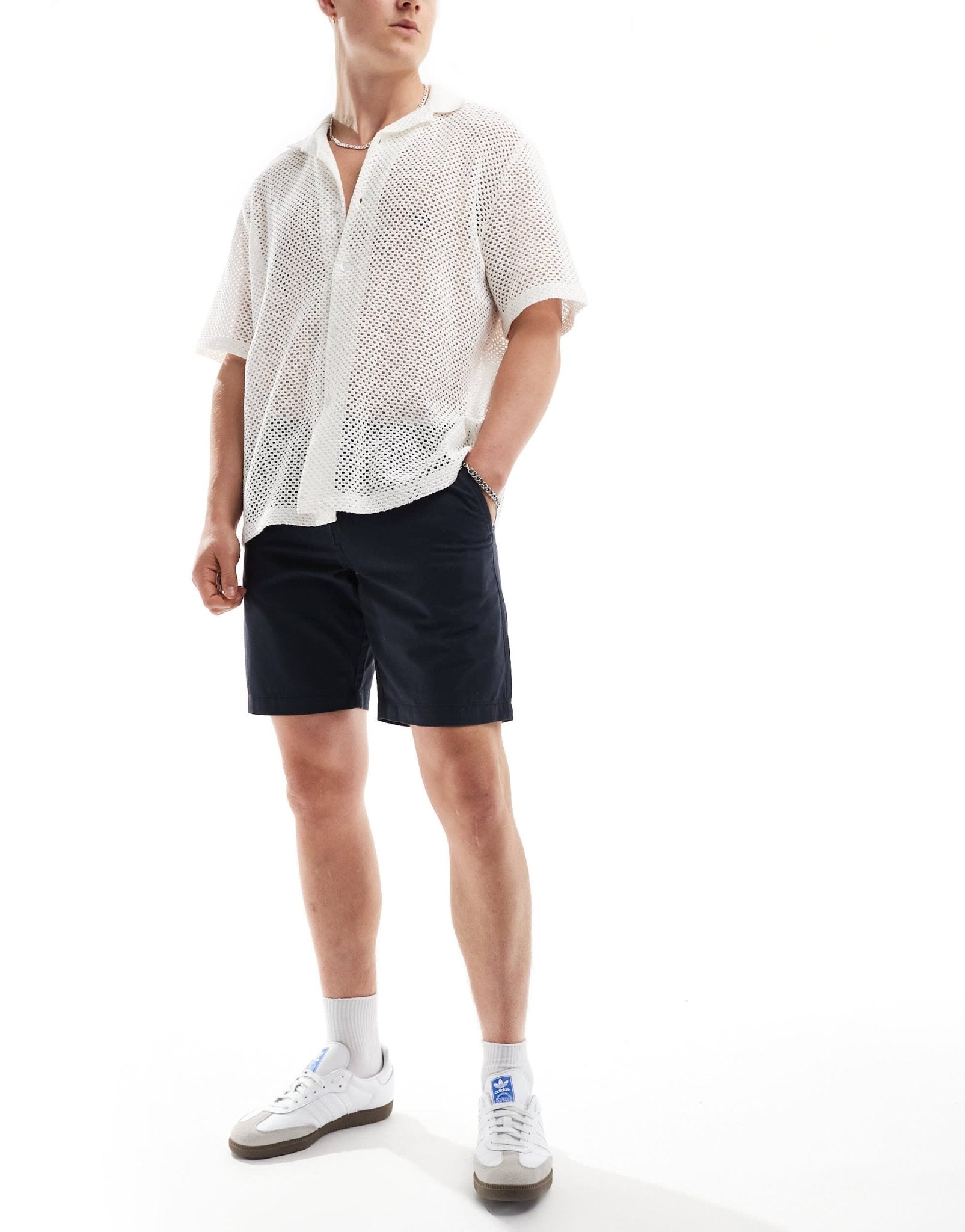 New Look chino shorts in navy - ASOS Sample Sale EU Store
